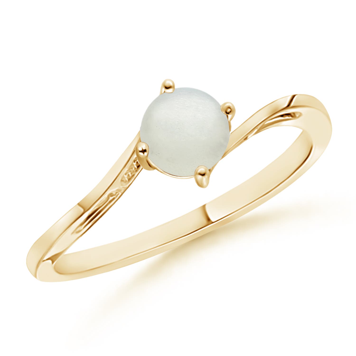 AA - Moonstone / 0.45 CT / 14 KT Yellow Gold