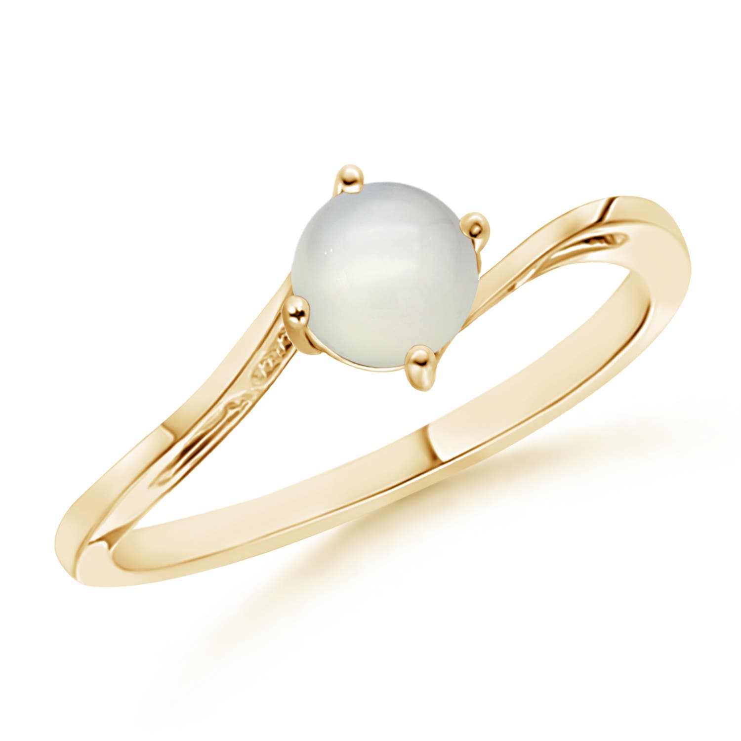 AAA - Moonstone / 0.45 CT / 14 KT Yellow Gold