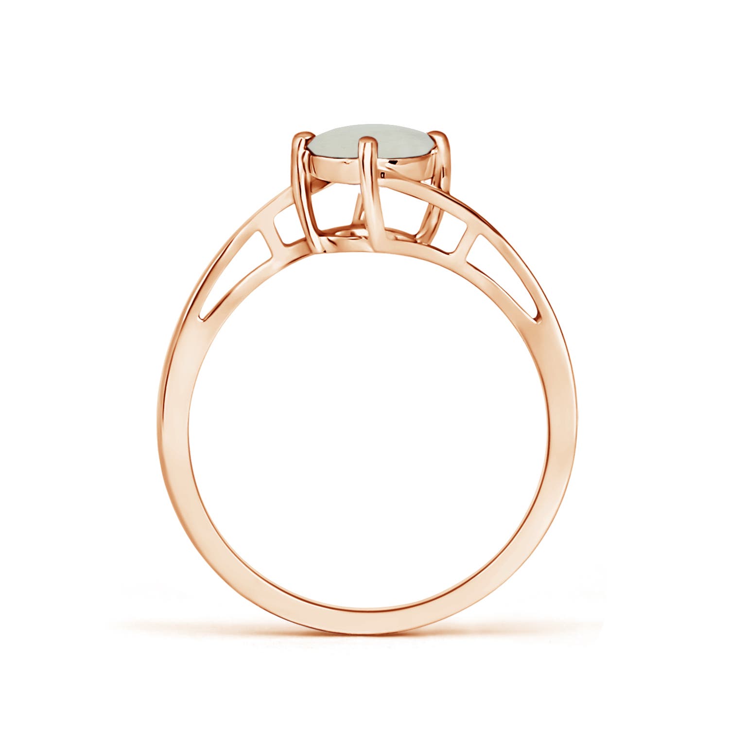 A - Moonstone / 0.8 CT / 14 KT Rose Gold