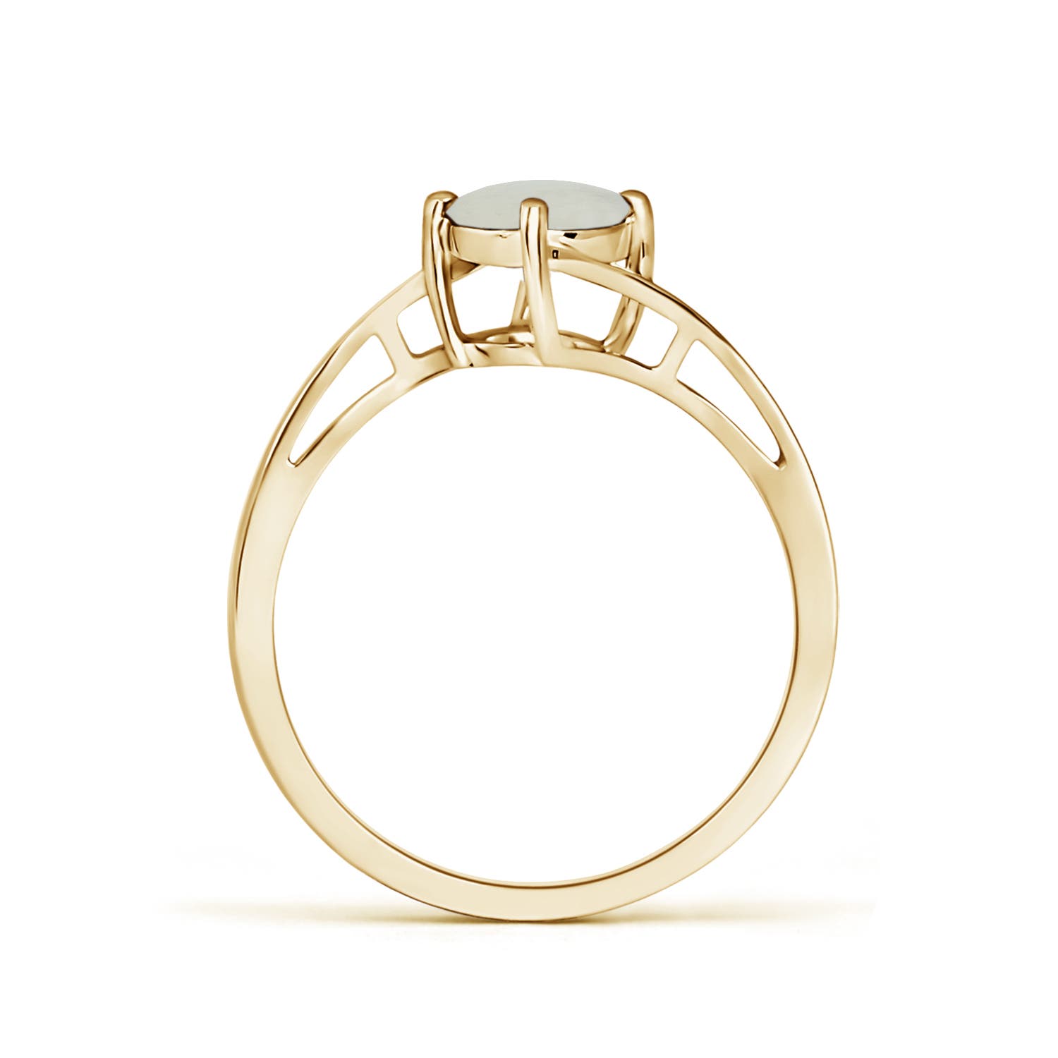 A - Moonstone / 0.8 CT / 14 KT Yellow Gold