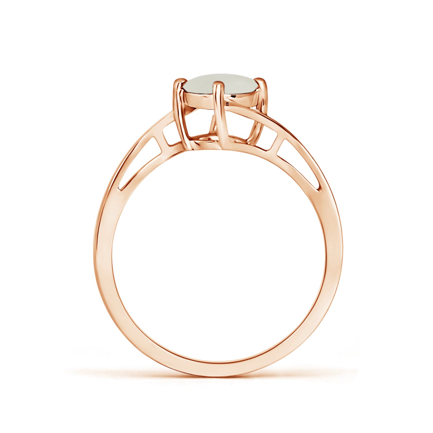 AAA - Moonstone / 0.8 CT / 14 KT Rose Gold