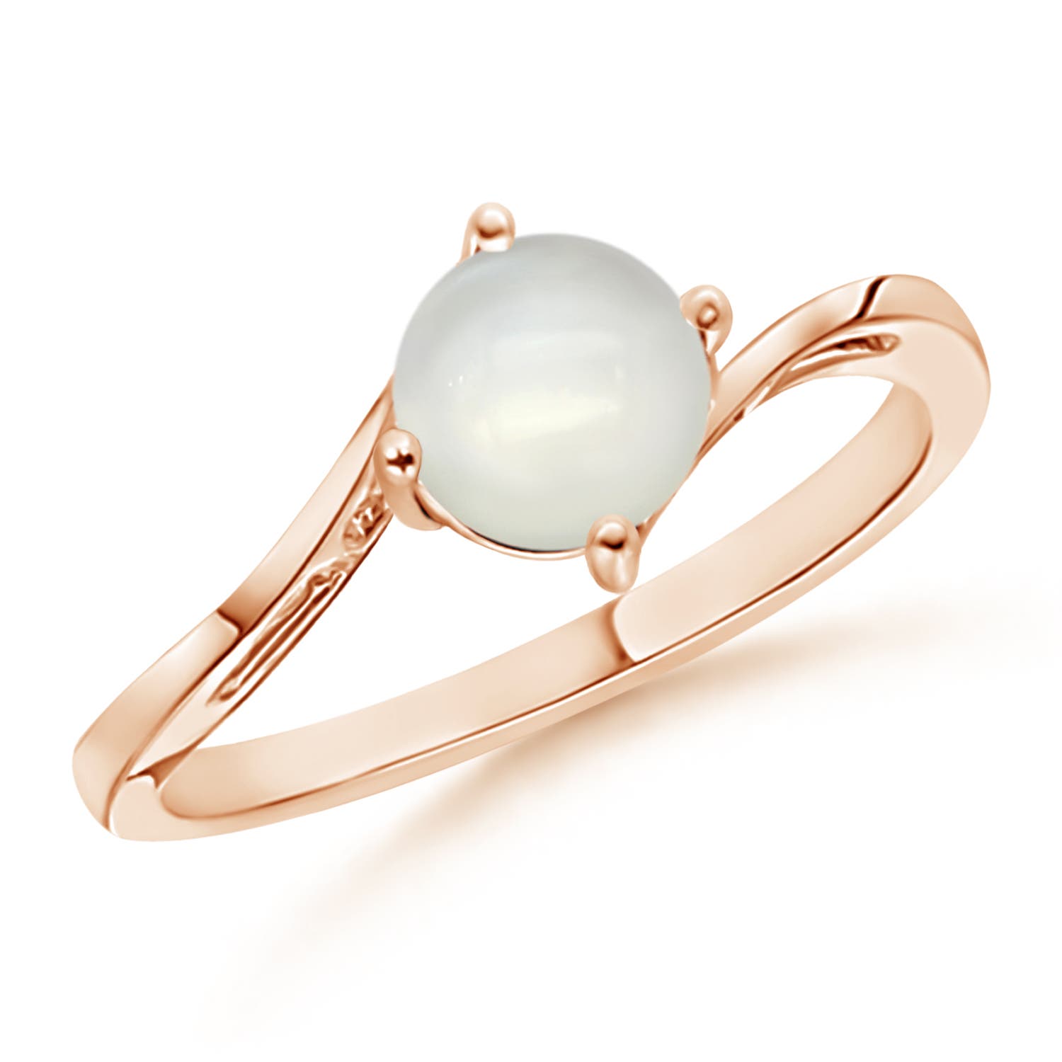 AAAA - Moonstone / 0.8 CT / 14 KT Rose Gold