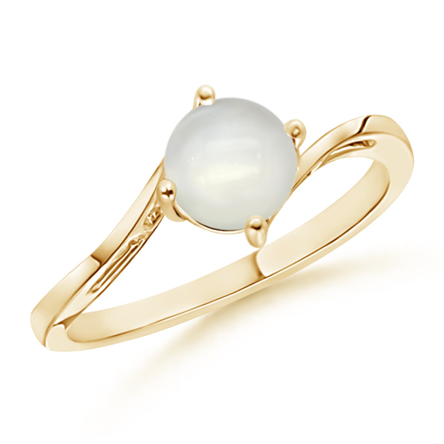 AAAA - Moonstone / 0.8 CT / 14 KT Yellow Gold