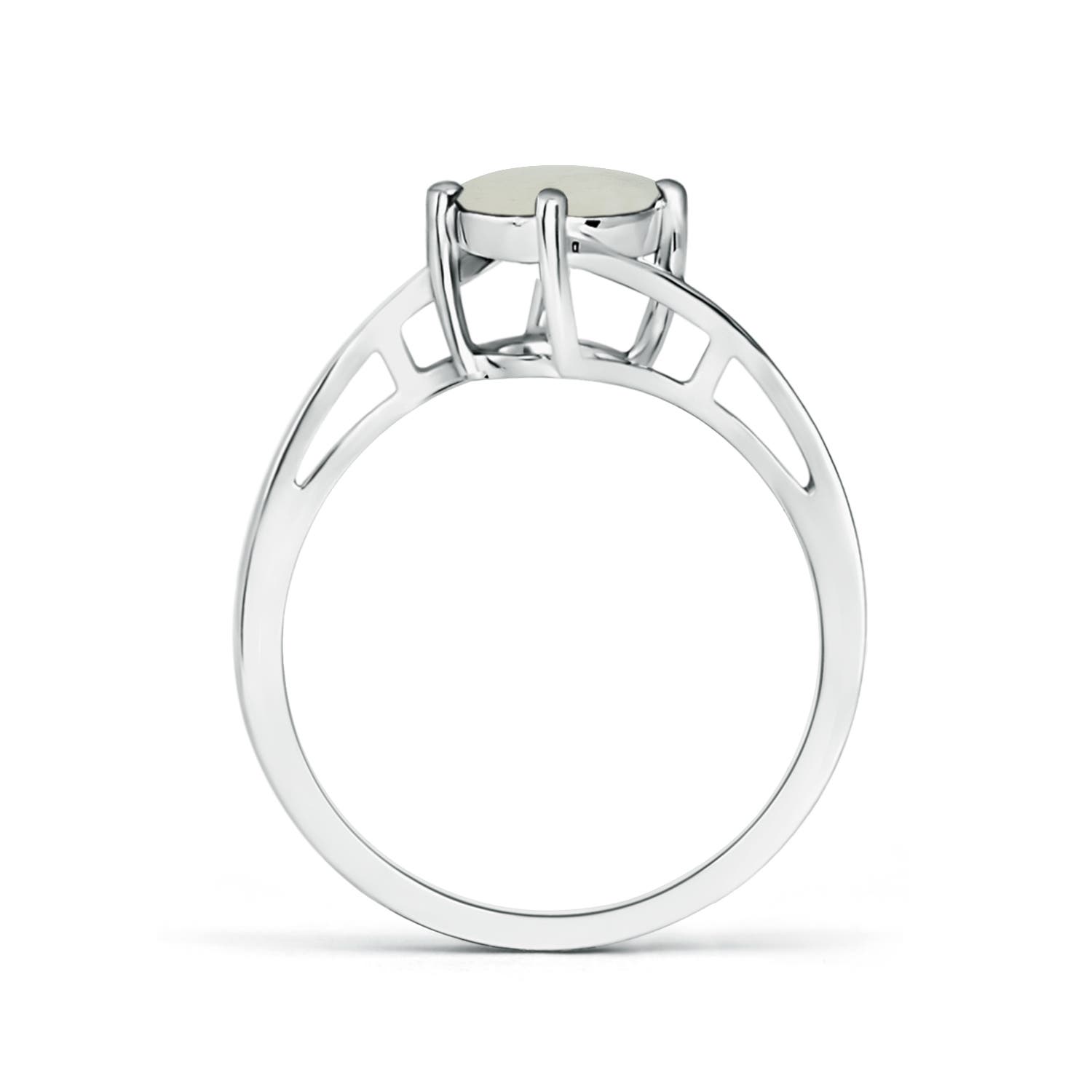 A - Moonstone / 1.25 CT / 14 KT White Gold