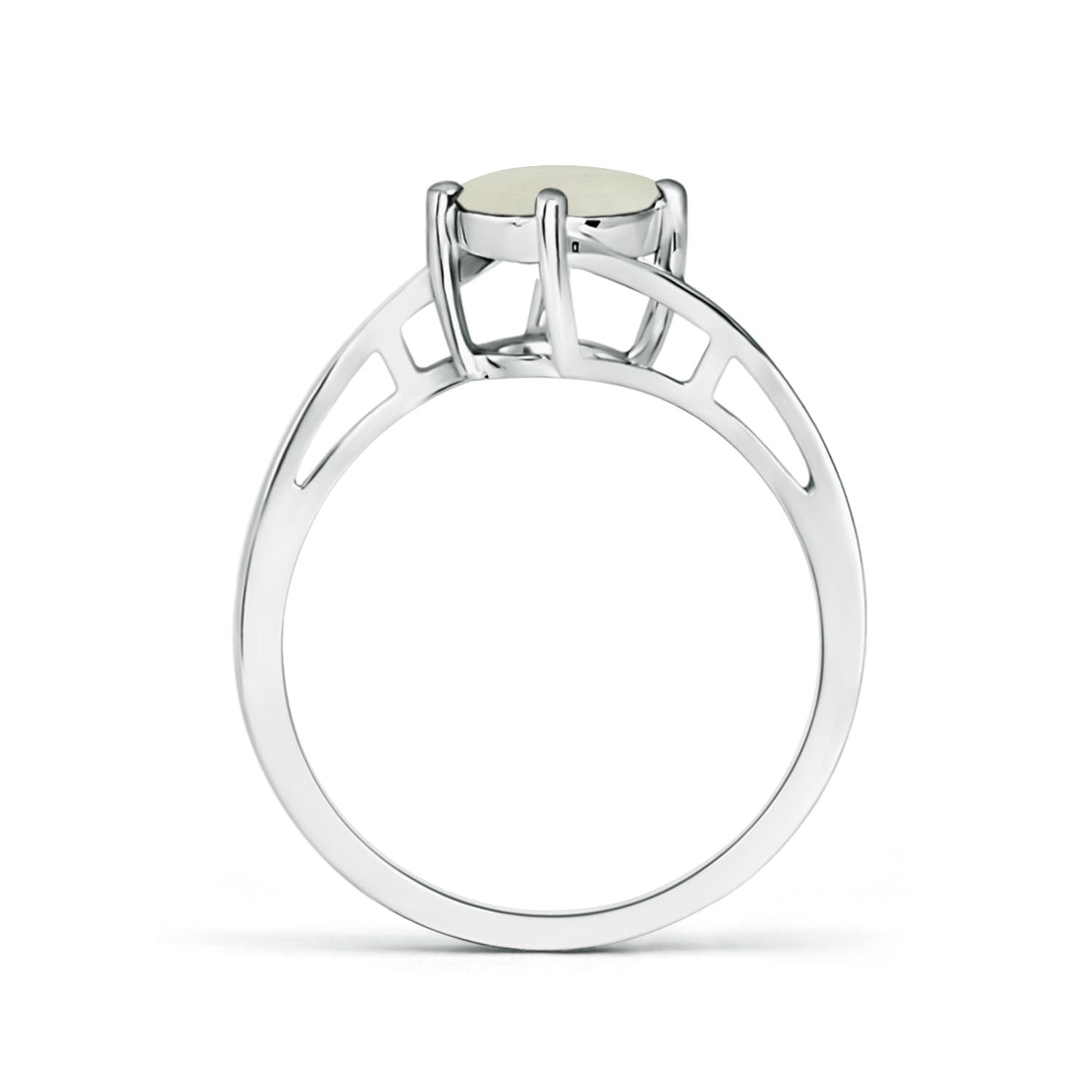 AA - Moonstone / 1.25 CT / 14 KT White Gold