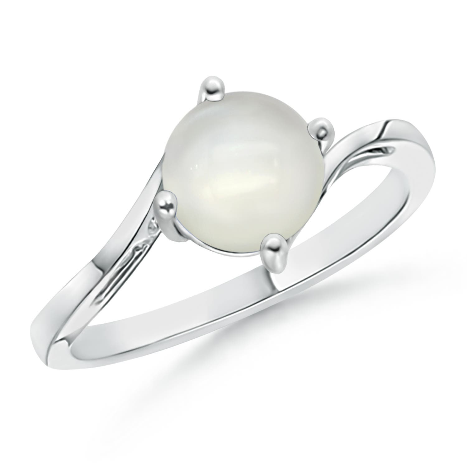 AAAA - Moonstone / 1.25 CT / 14 KT White Gold