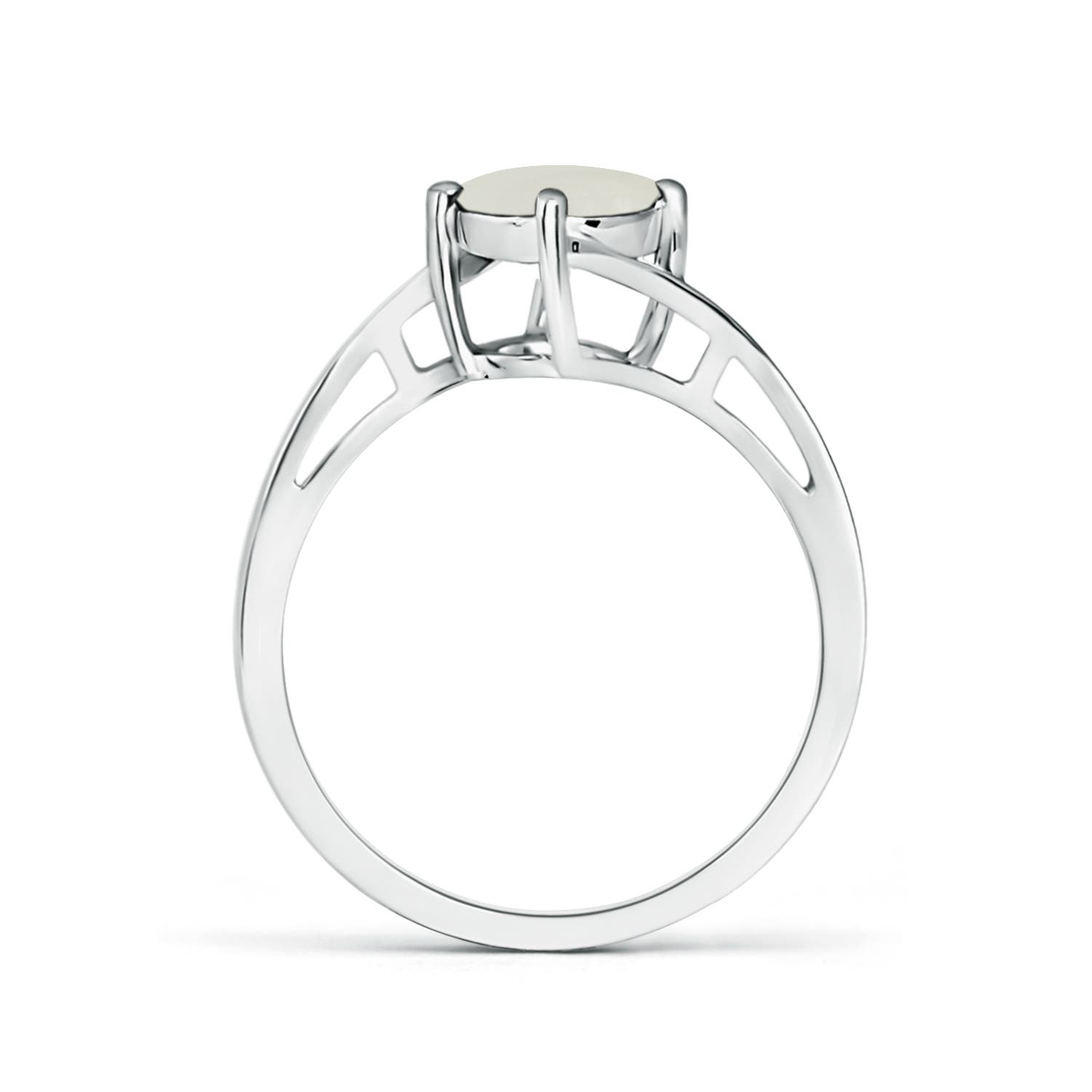 AAAA - Moonstone / 1.25 CT / 14 KT White Gold