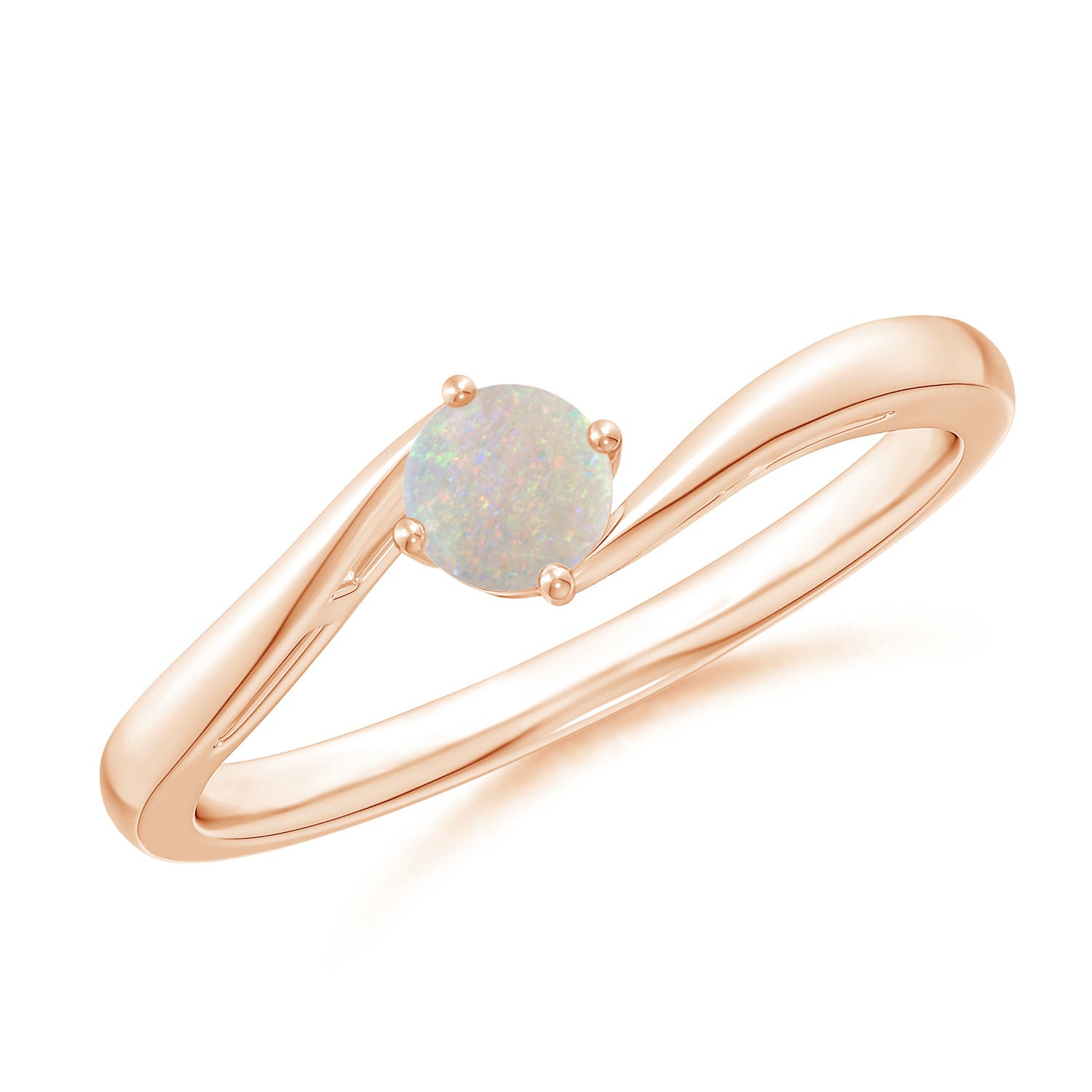 AA - Opal / 0.16 CT / 14 KT Rose Gold