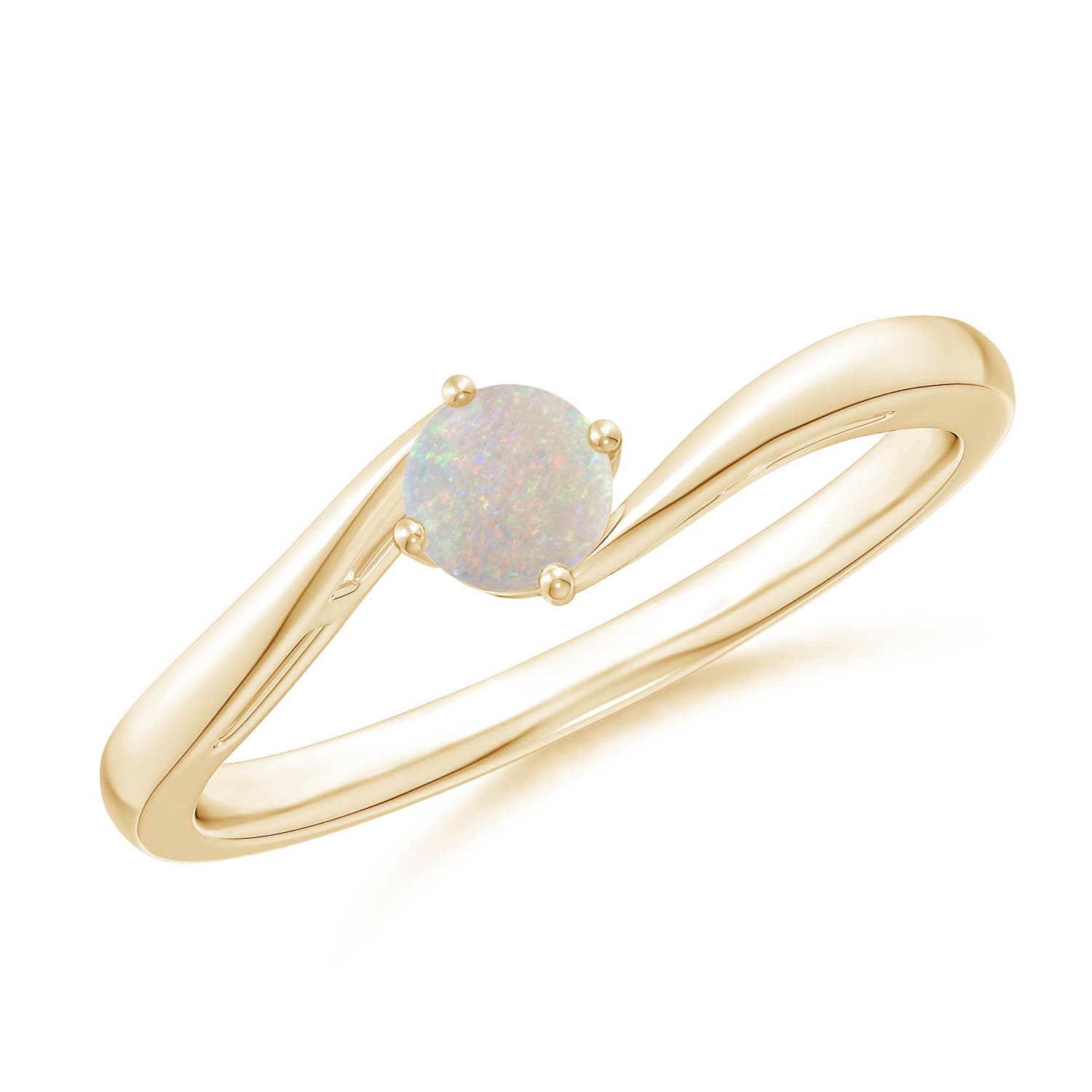 AA - Opal / 0.16 CT / 14 KT Yellow Gold