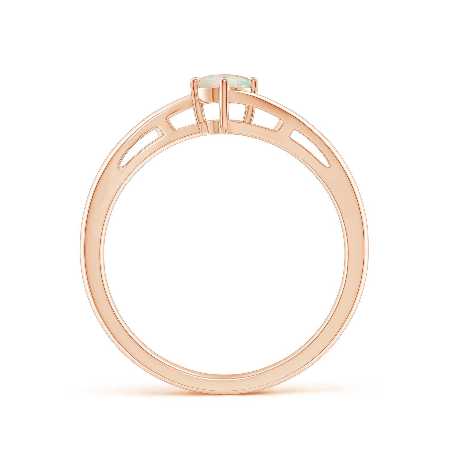 AAAA - Opal / 0.16 CT / 14 KT Rose Gold