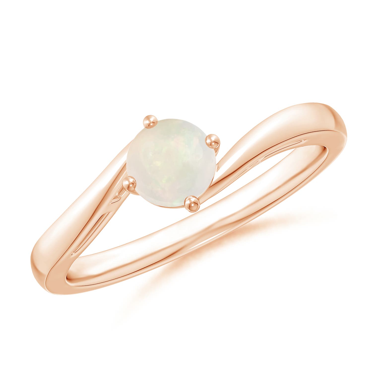 A - Opal / 0.33 CT / 14 KT Rose Gold