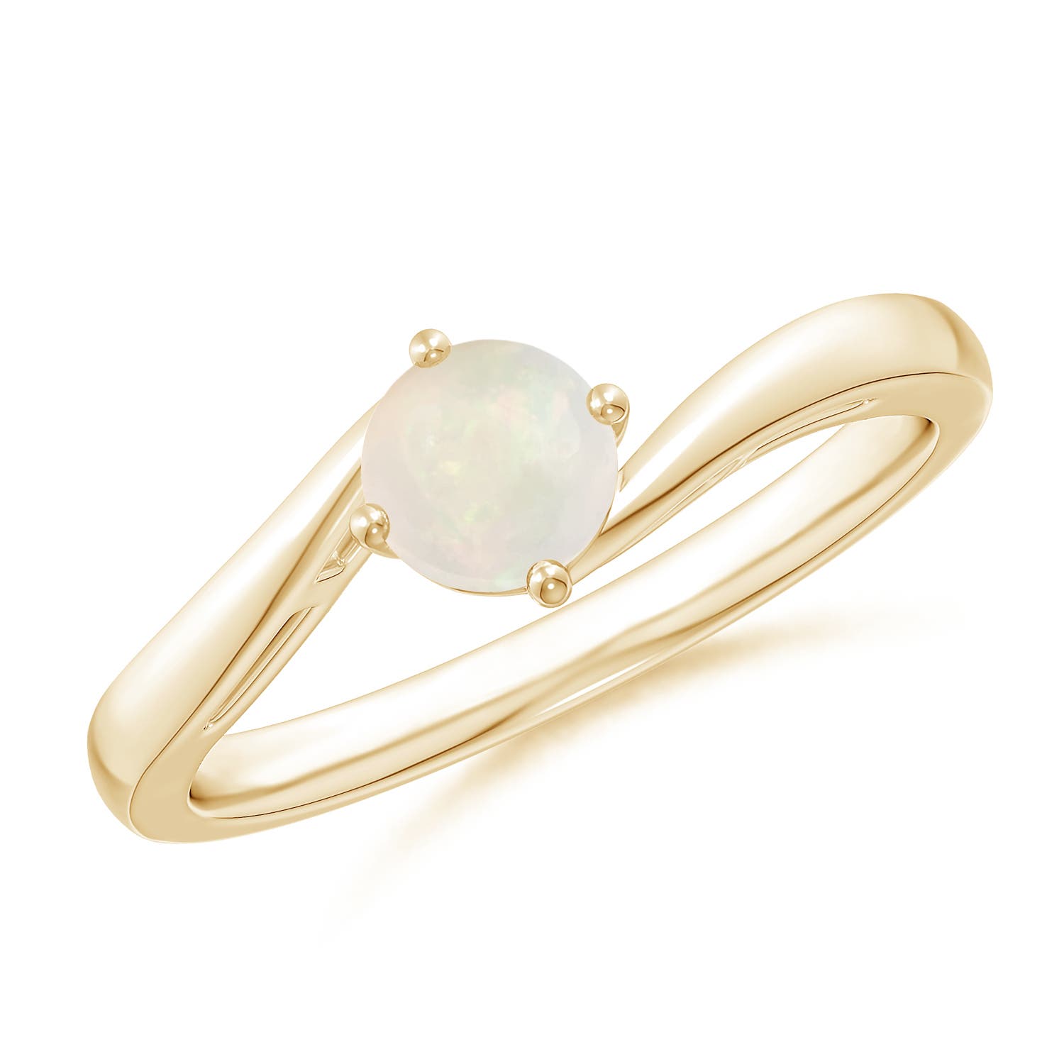 A - Opal / 0.33 CT / 14 KT Yellow Gold