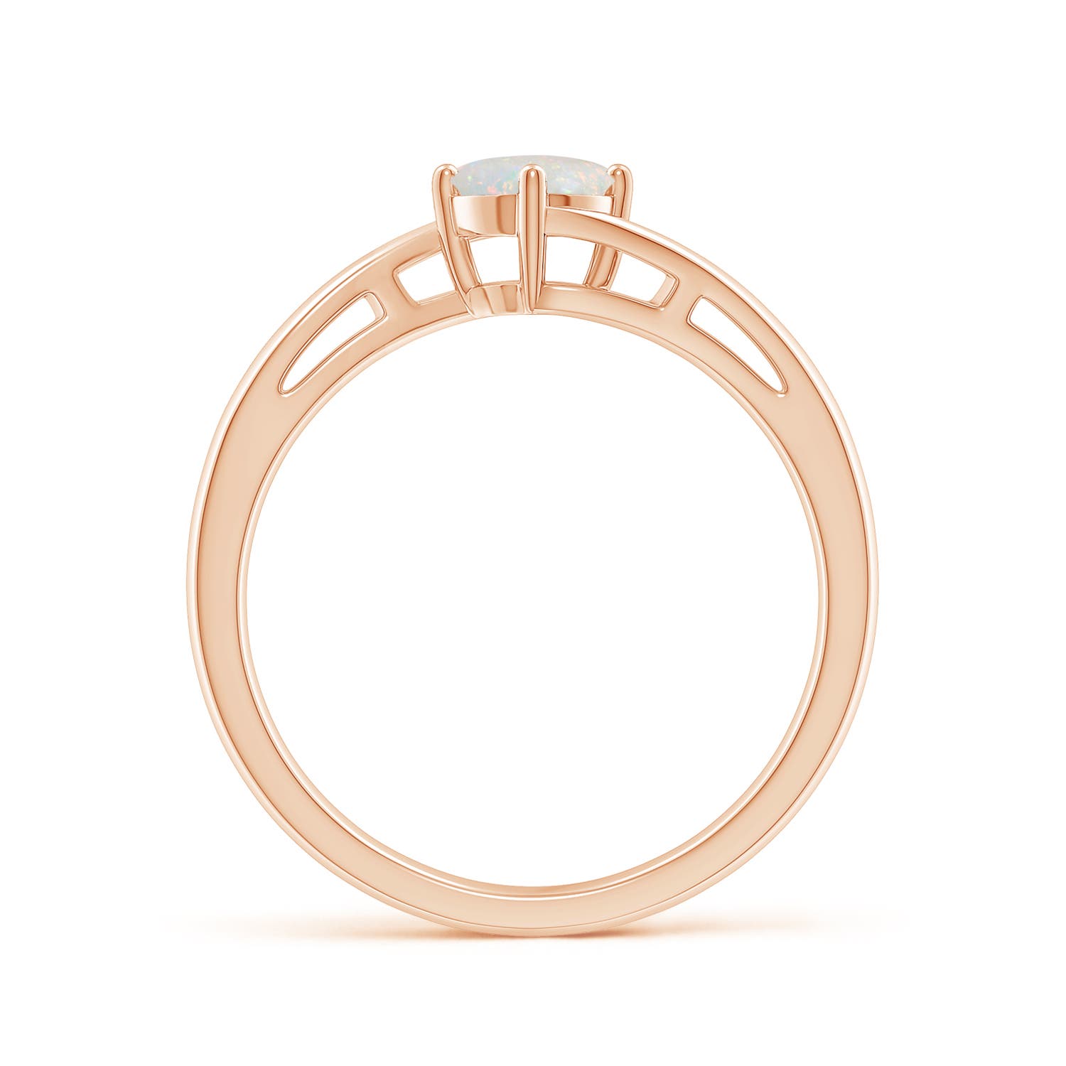 AA - Opal / 0.33 CT / 14 KT Rose Gold