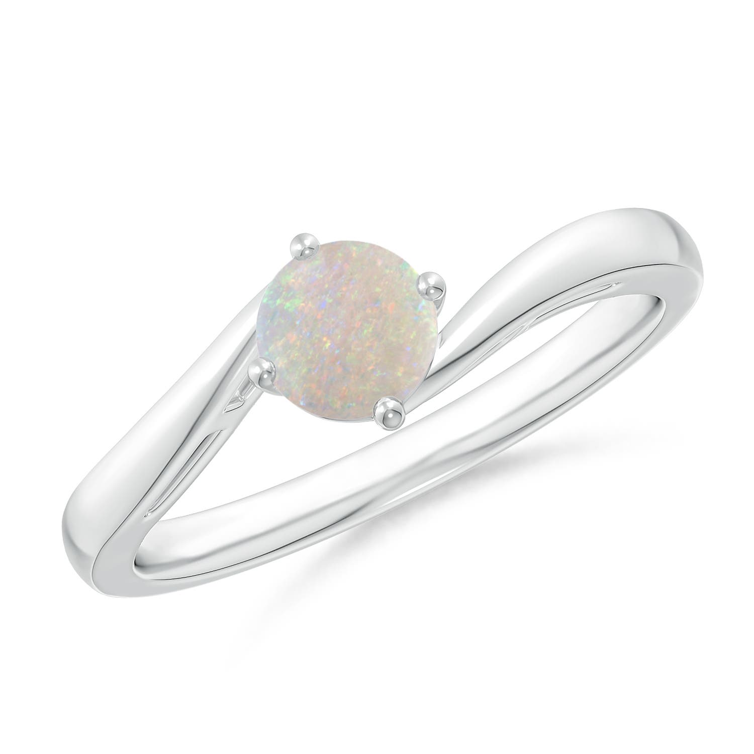 AA - Opal / 0.33 CT / 14 KT White Gold