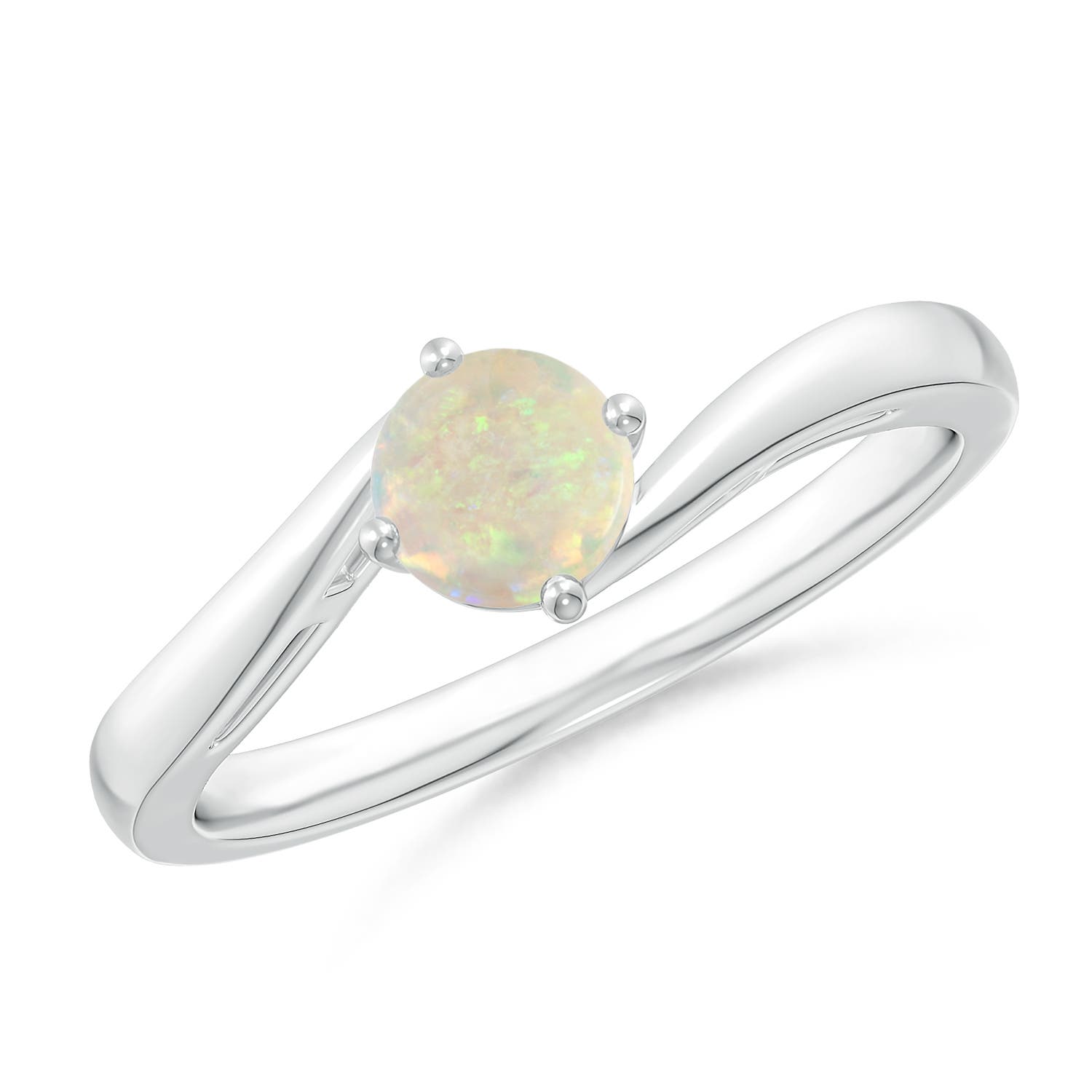 AAA - Opal / 0.33 CT / 14 KT White Gold