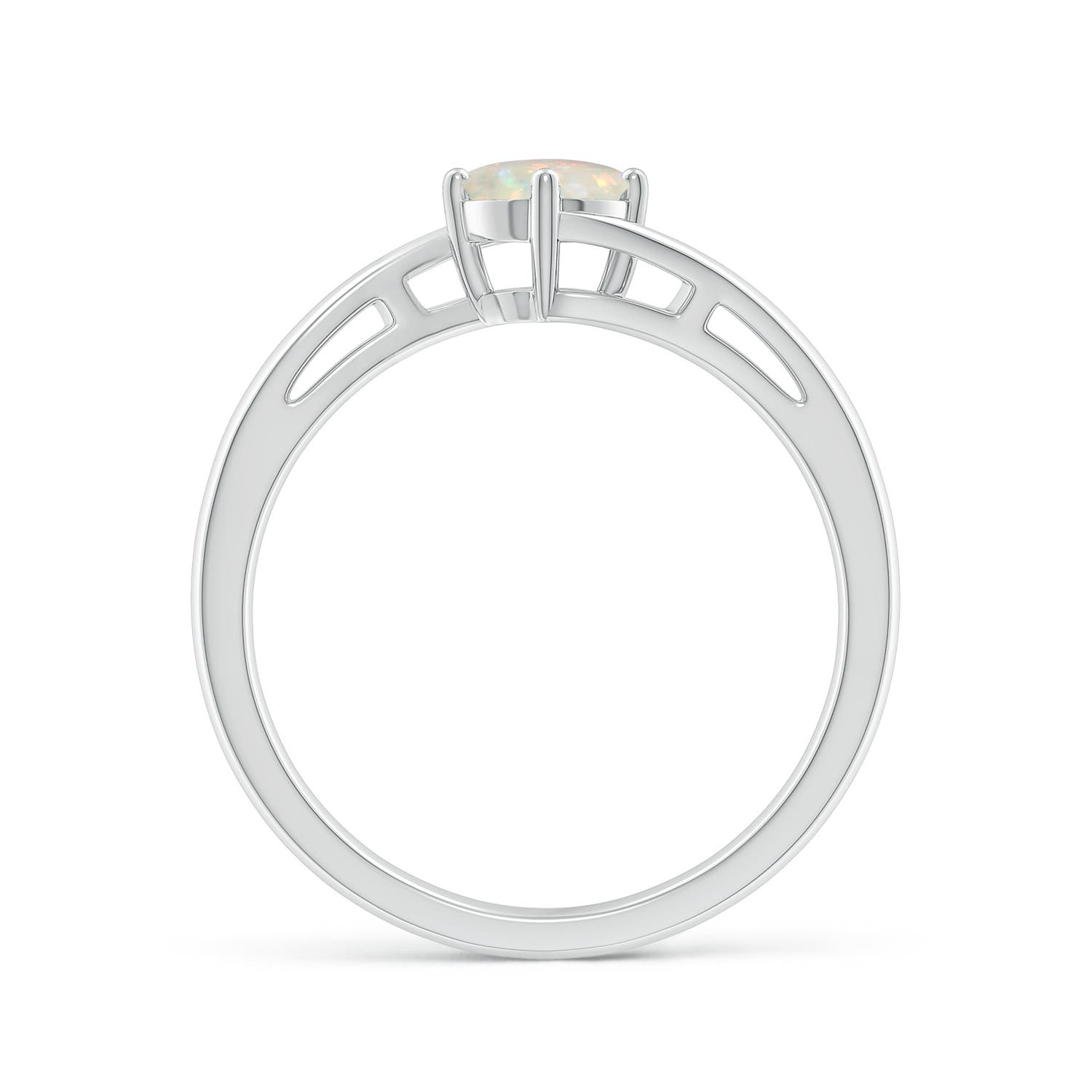 AAA - Opal / 0.33 CT / 14 KT White Gold