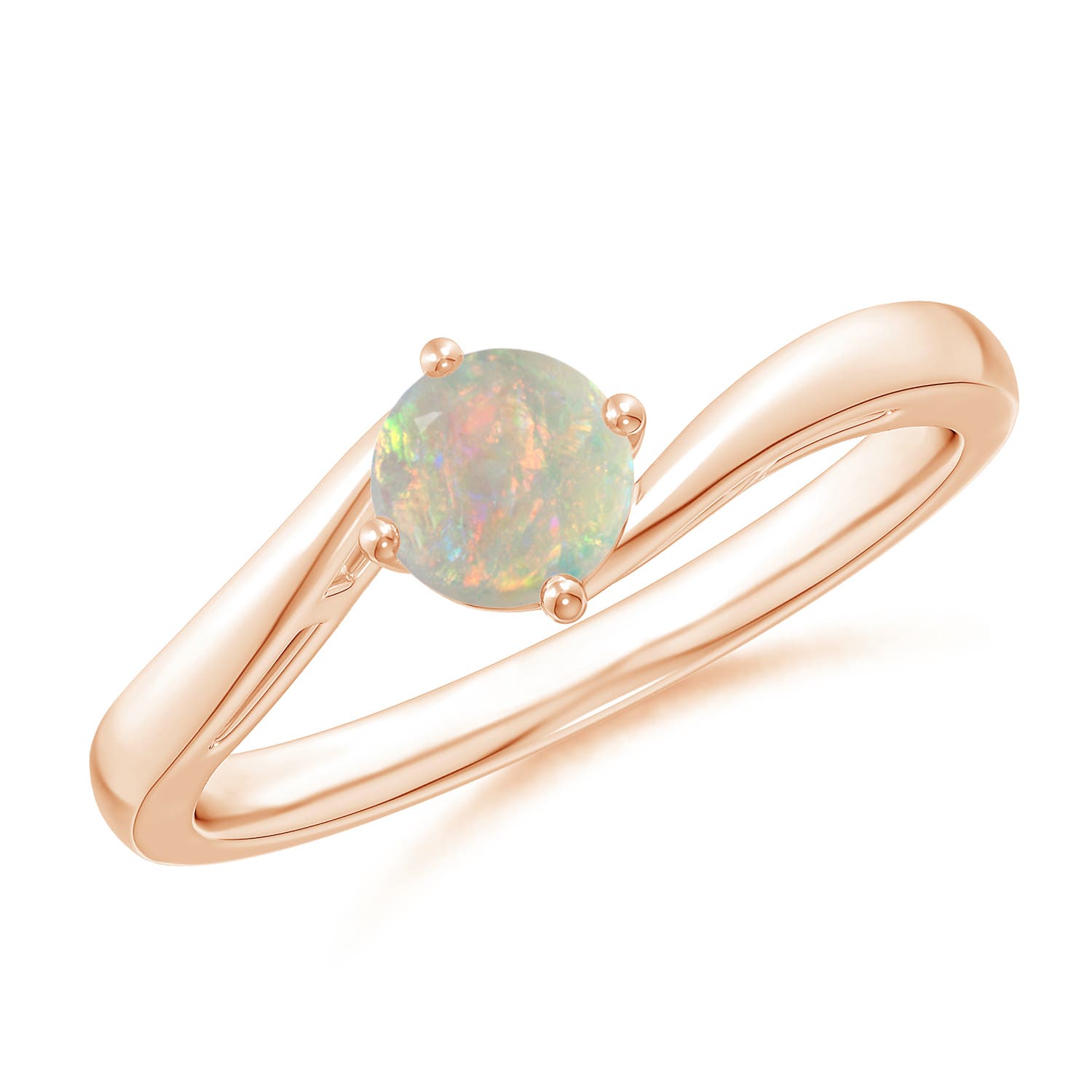 AAAA - Opal / 0.33 CT / 14 KT Rose Gold