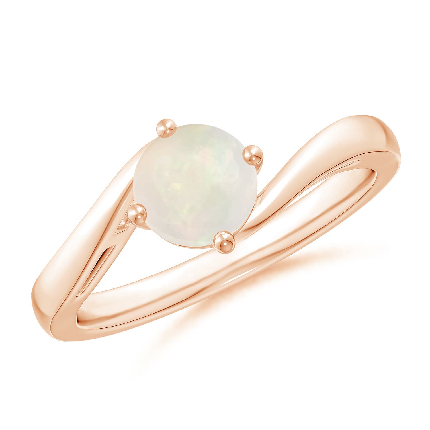 A - Opal / 0.5 CT / 14 KT Rose Gold