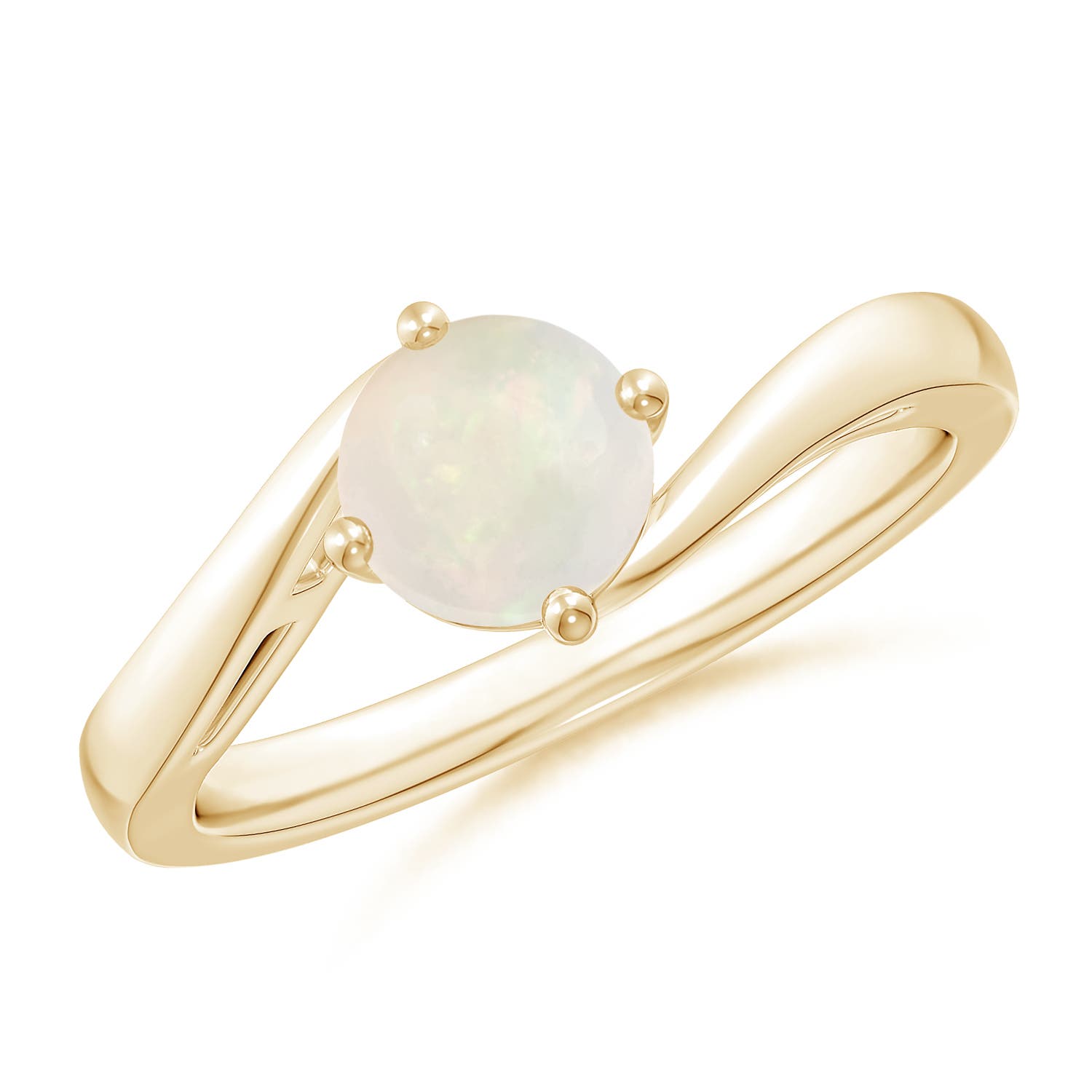 A - Opal / 0.5 CT / 14 KT Yellow Gold