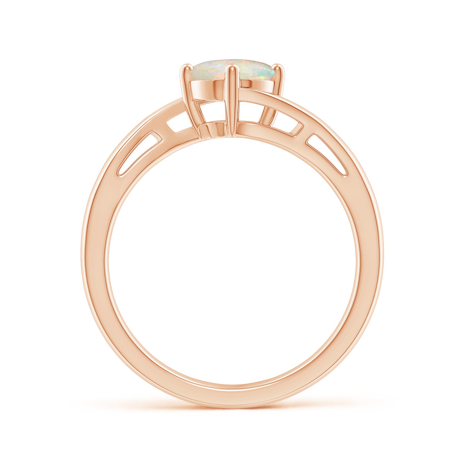 AAAA - Opal / 0.5 CT / 14 KT Rose Gold