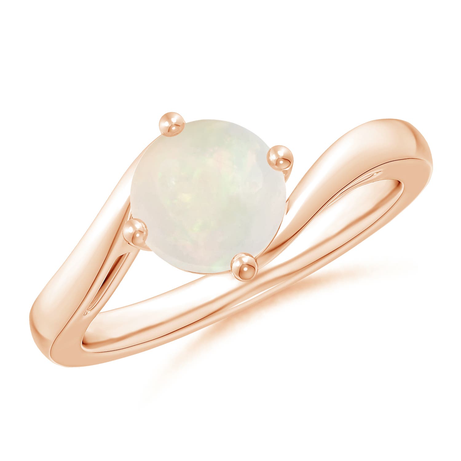 A - Opal / 0.75 CT / 14 KT Rose Gold