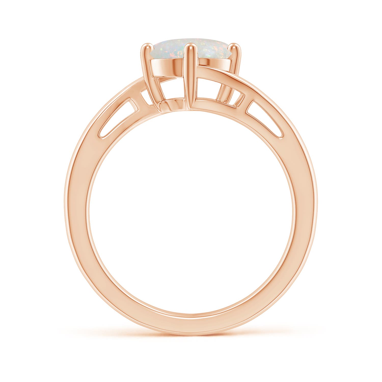 AA - Opal / 0.75 CT / 14 KT Rose Gold