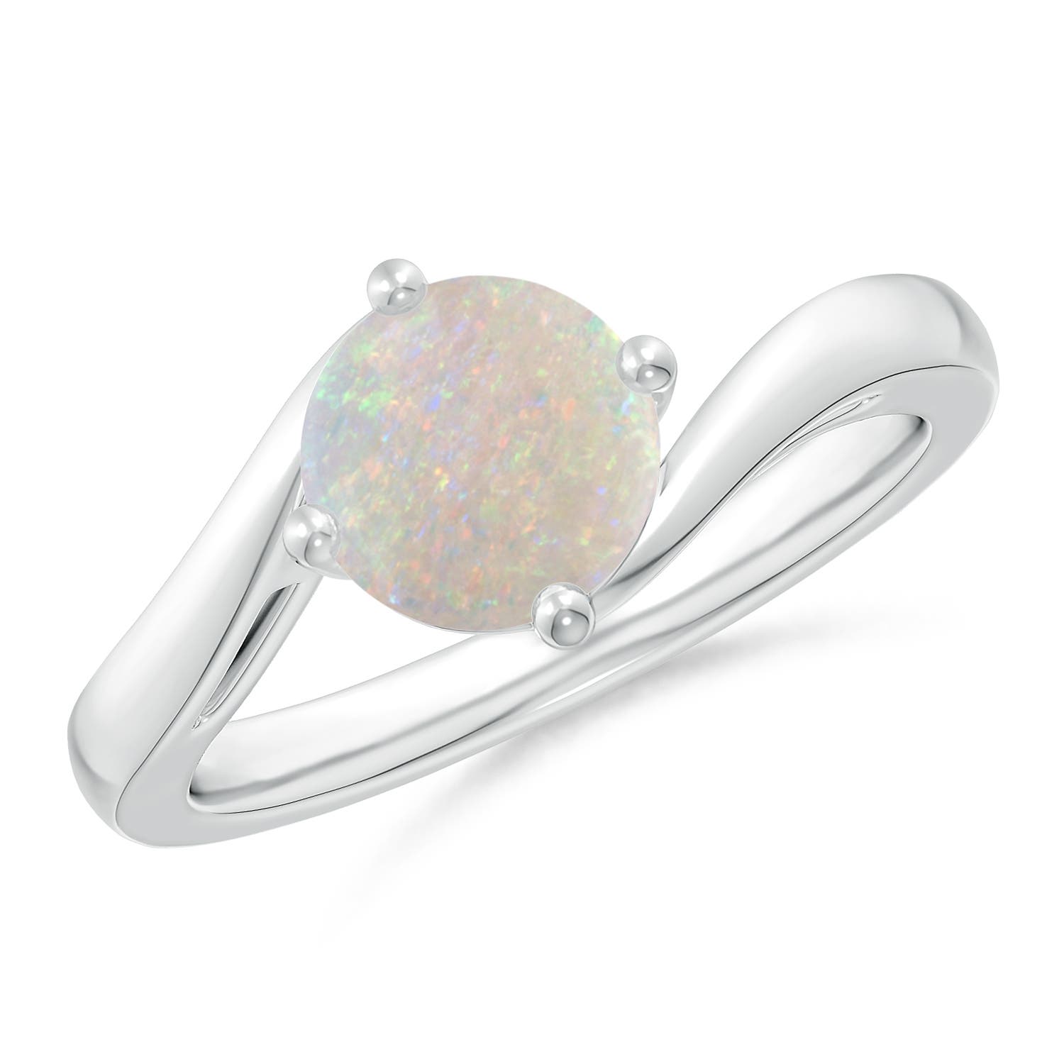 AA - Opal / 0.75 CT / 14 KT White Gold