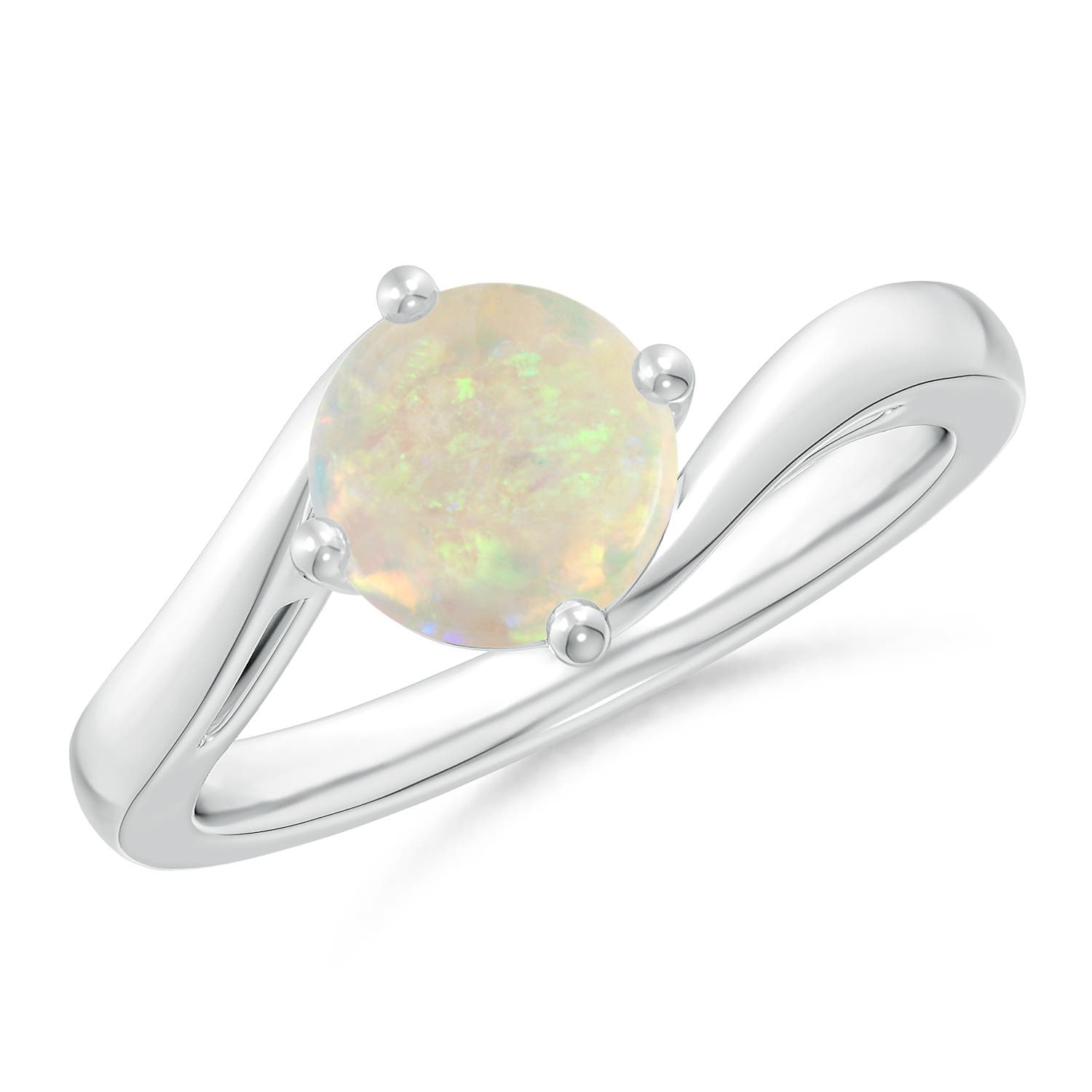 AAA - Opal / 0.75 CT / 14 KT White Gold