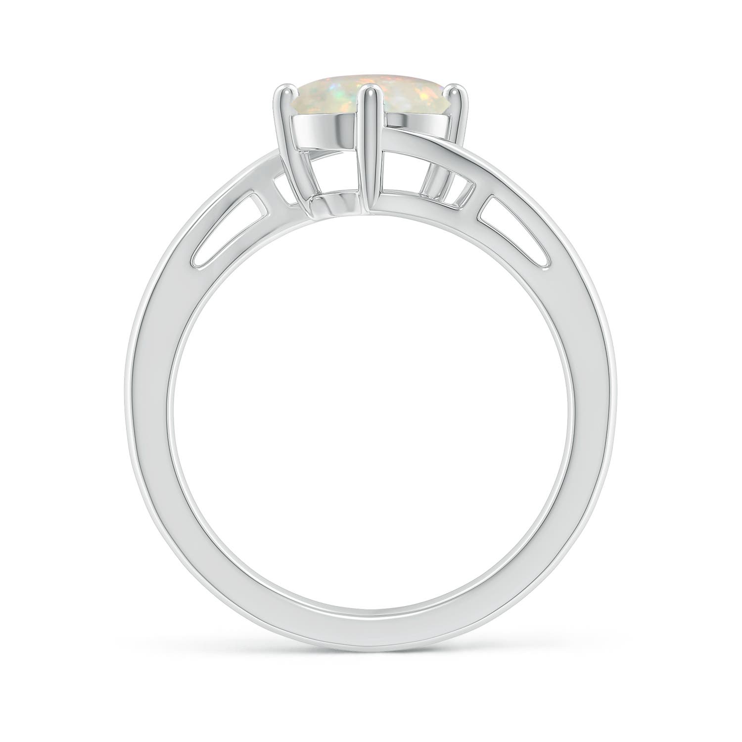 AAA - Opal / 0.75 CT / 14 KT White Gold