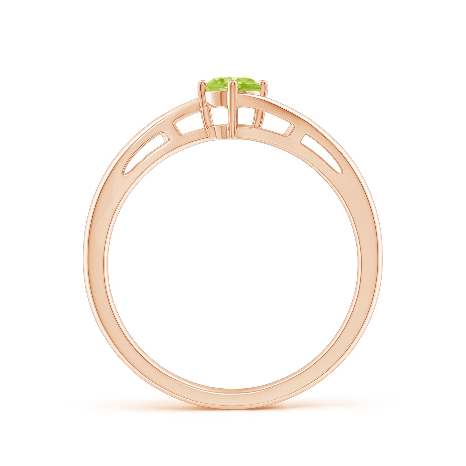 AA - Peridot / 0.3 CT / 14 KT Rose Gold