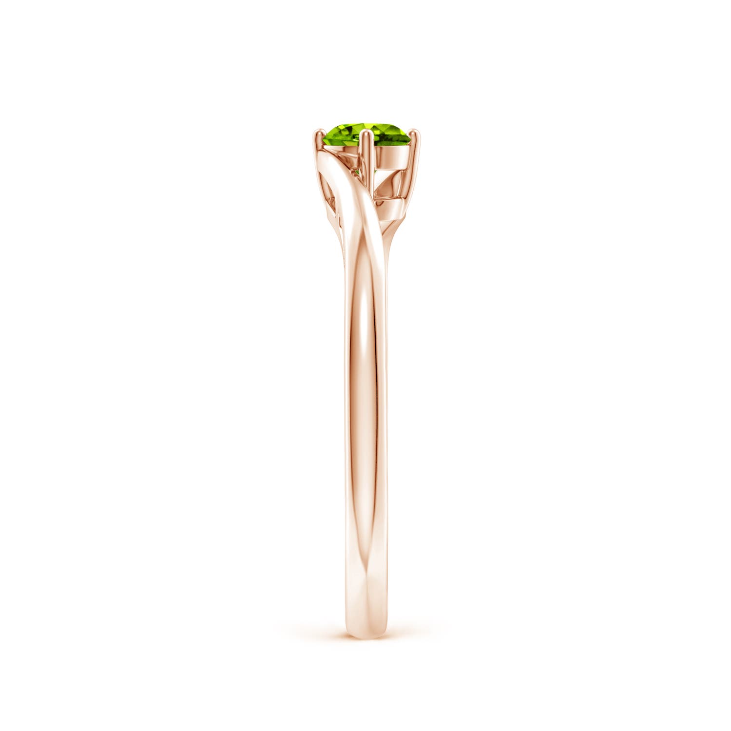 AAAA - Peridot / 0.3 CT / 14 KT Rose Gold