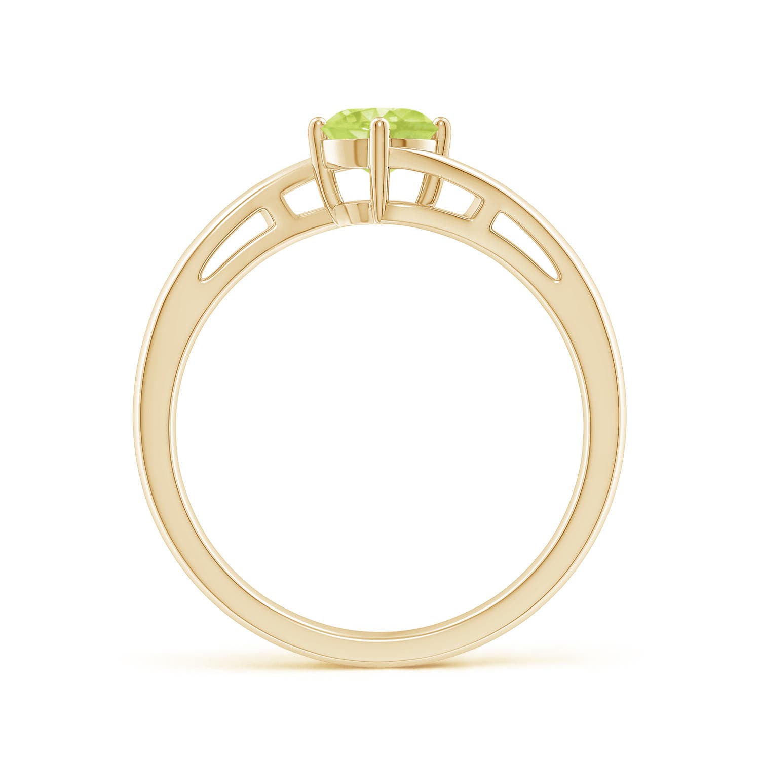 A - Peridot / 0.55 CT / 14 KT Yellow Gold