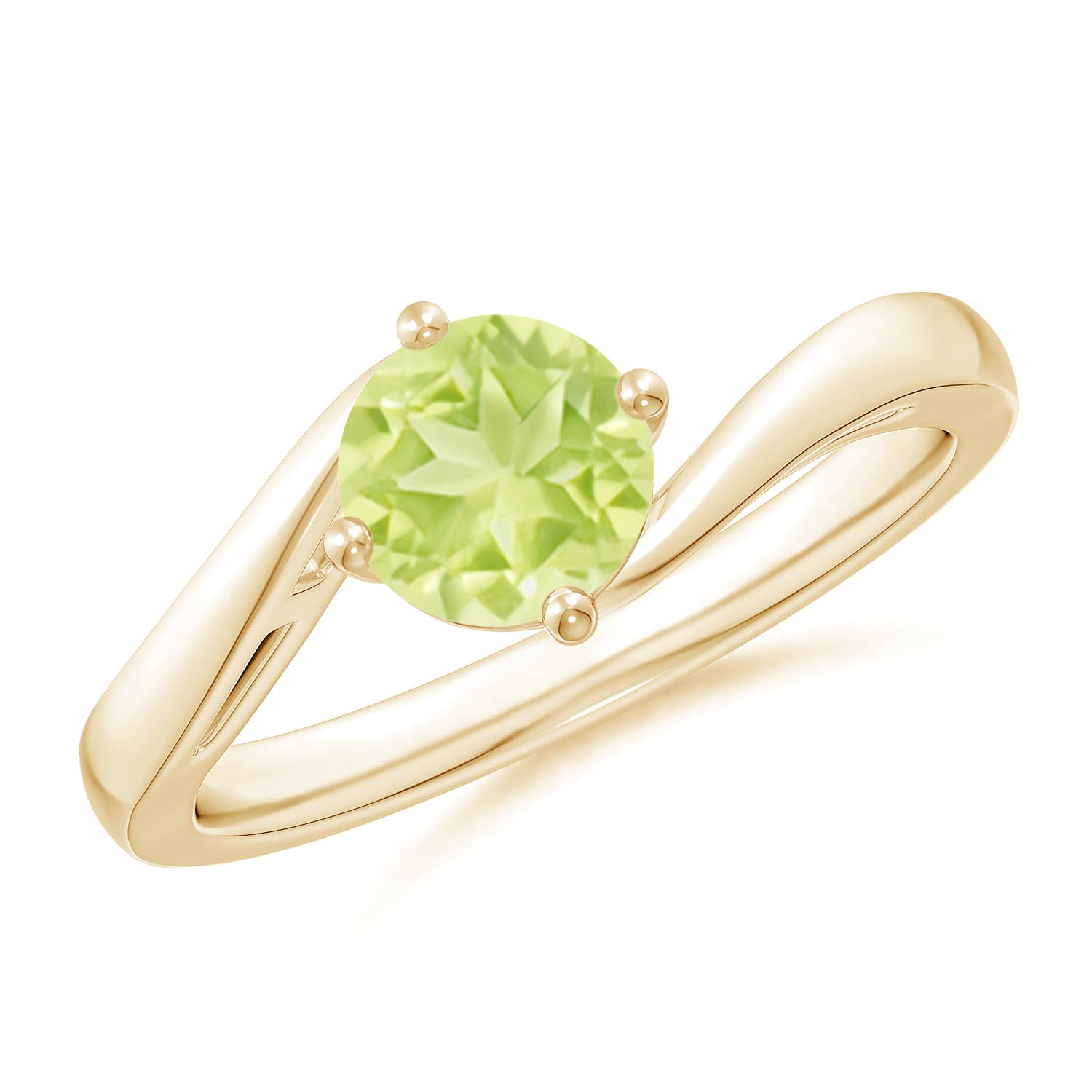 A - Peridot / 0.95 CT / 14 KT Yellow Gold