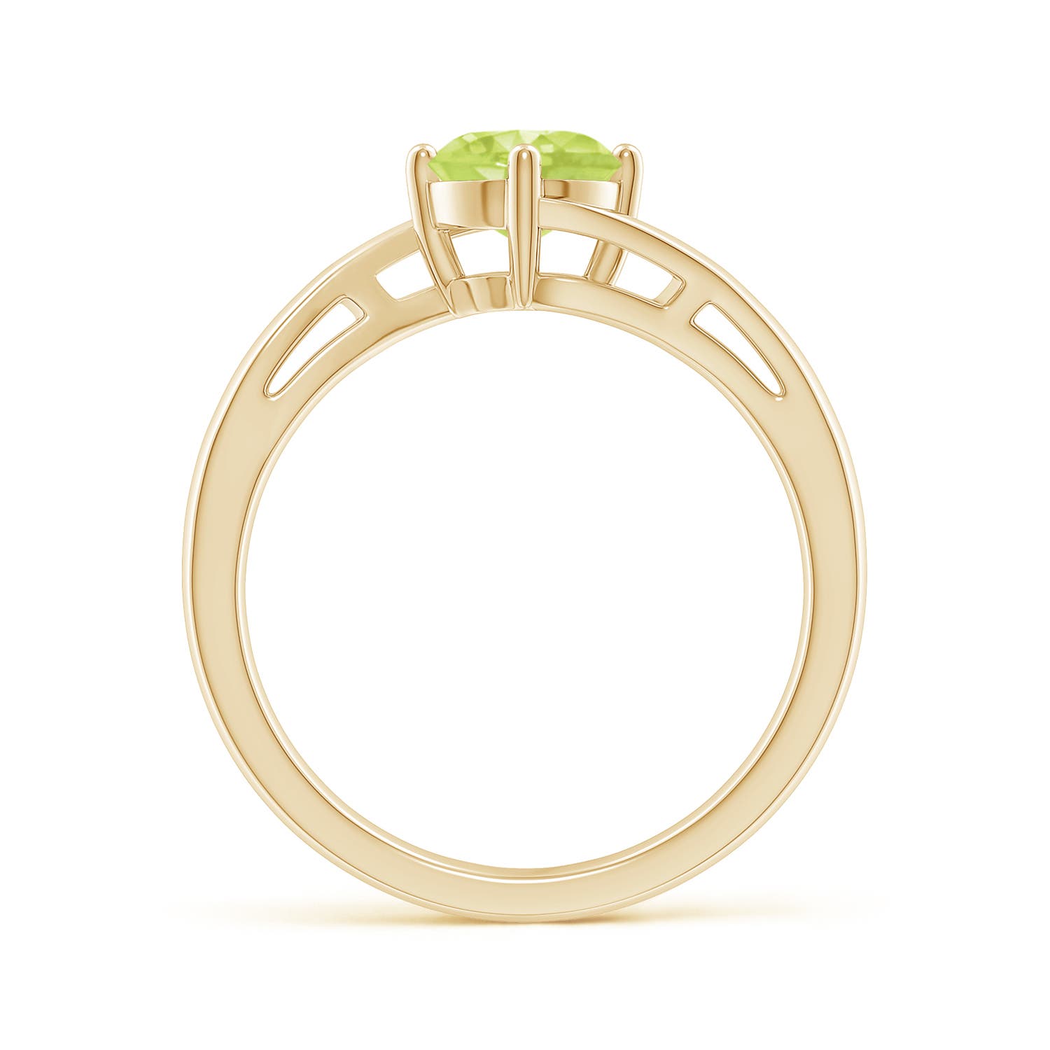 A - Peridot / 0.95 CT / 14 KT Yellow Gold