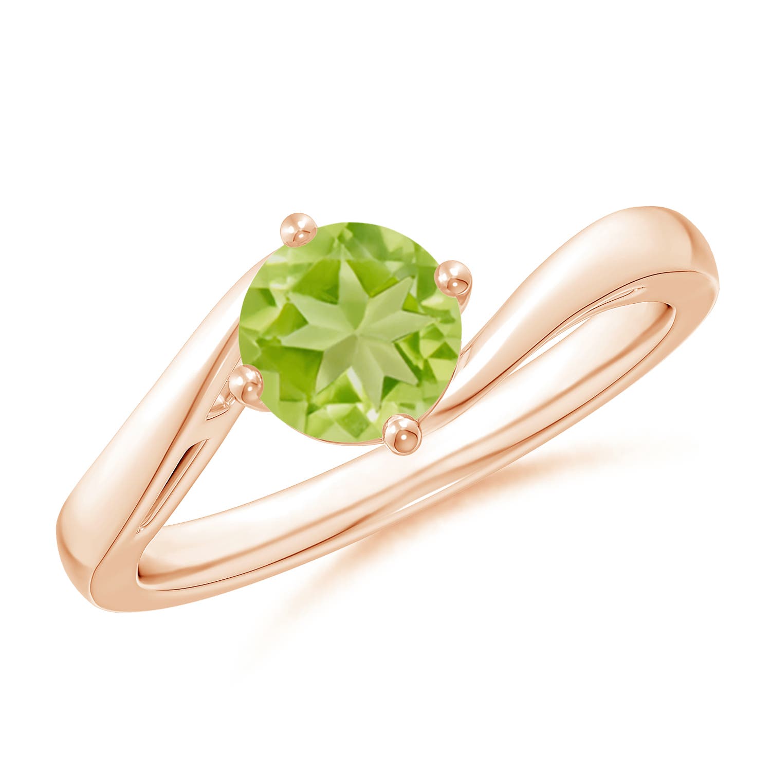 AA - Peridot / 0.95 CT / 14 KT Rose Gold