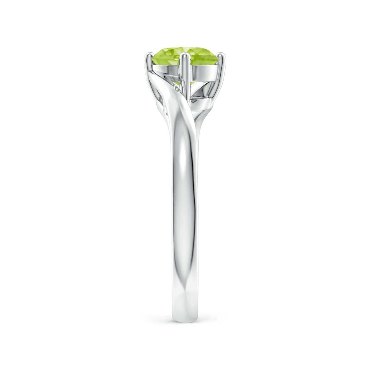 AA - Peridot / 0.95 CT / 14 KT White Gold