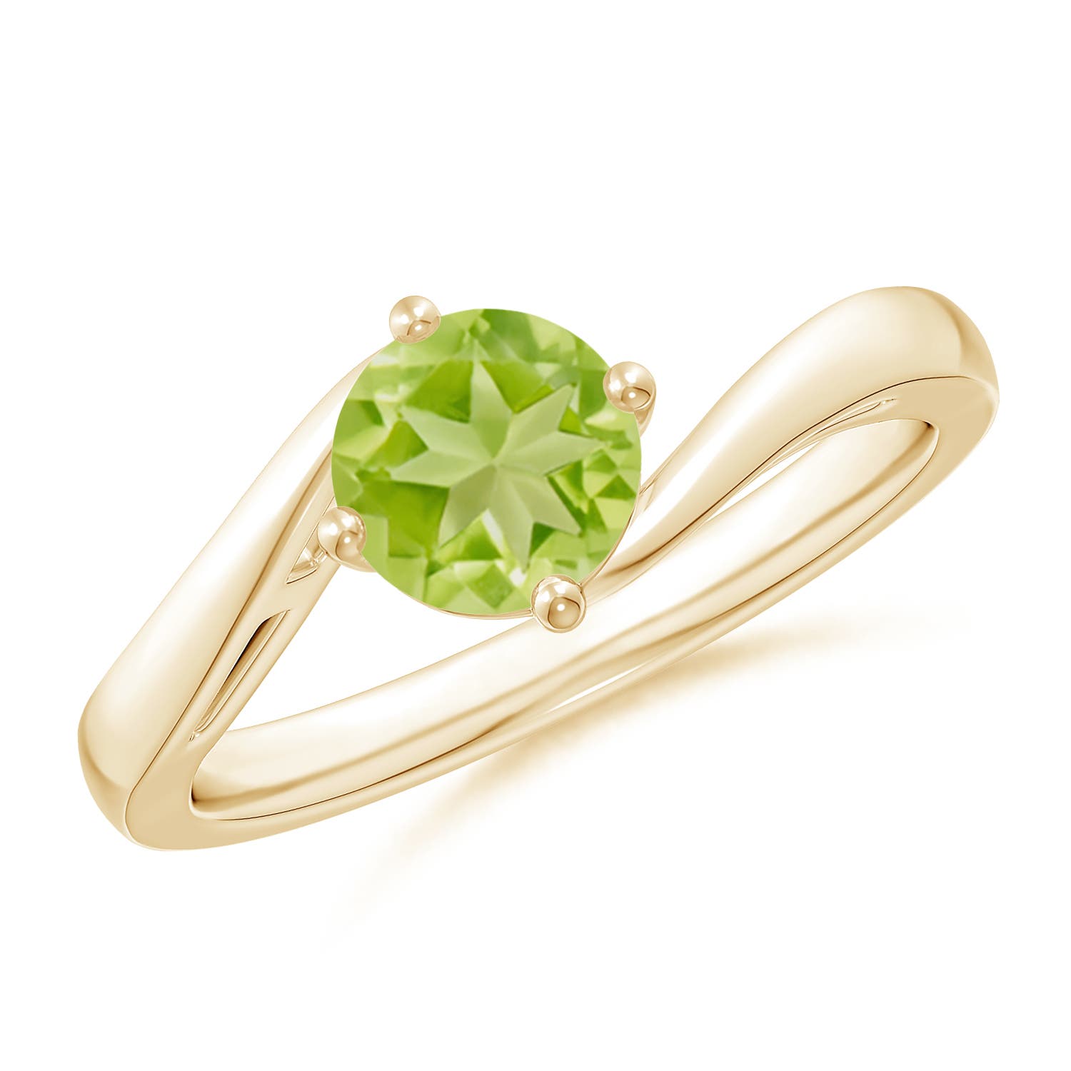 AA - Peridot / 0.95 CT / 14 KT Yellow Gold