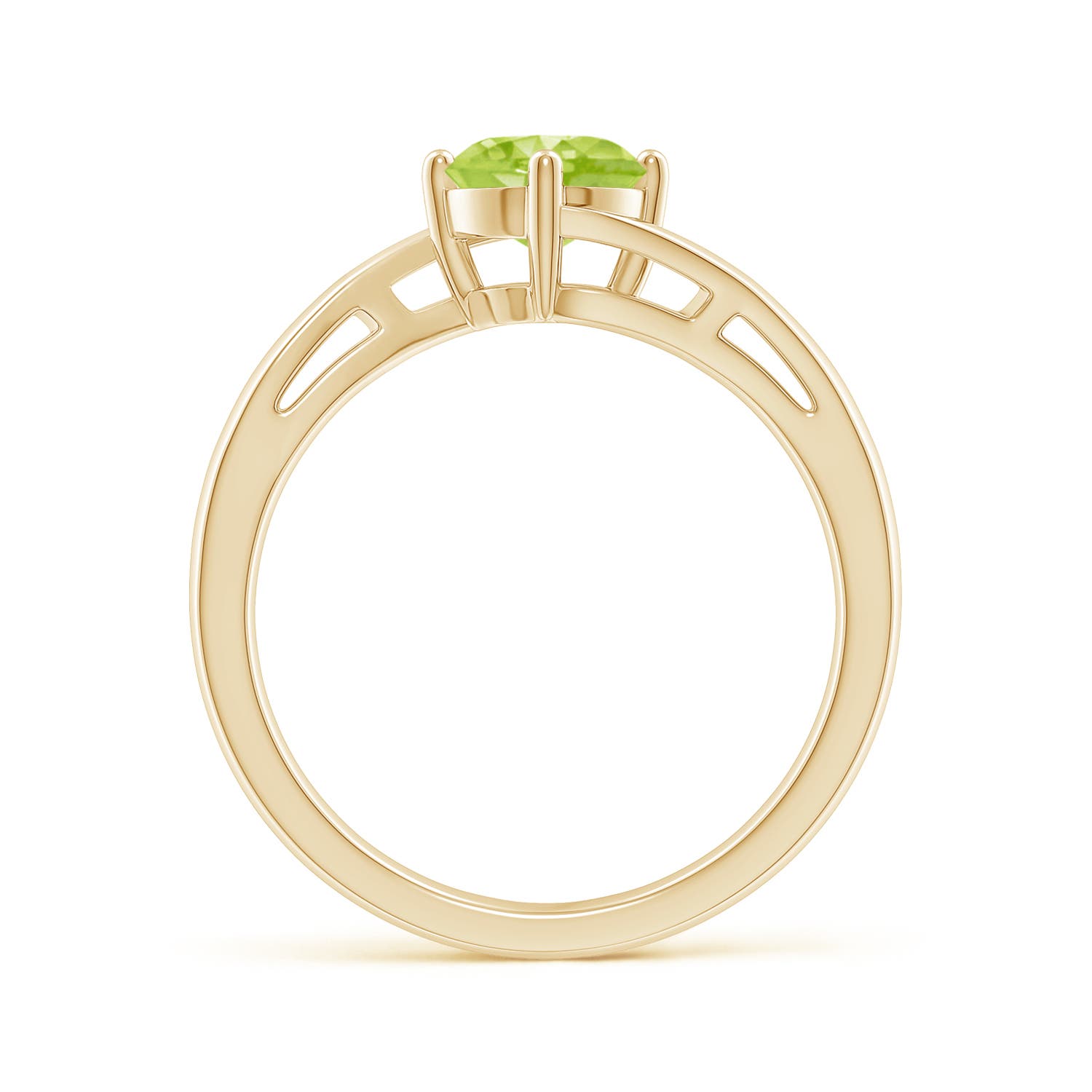 AA - Peridot / 0.95 CT / 14 KT Yellow Gold