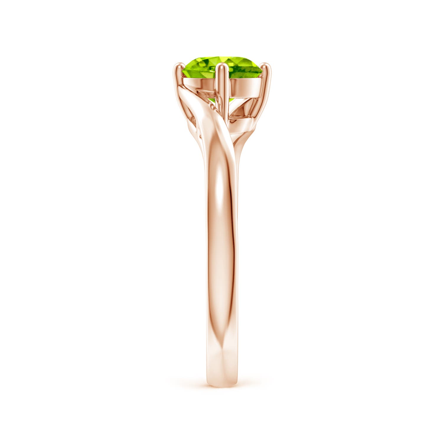 AAA - Peridot / 0.95 CT / 14 KT Rose Gold