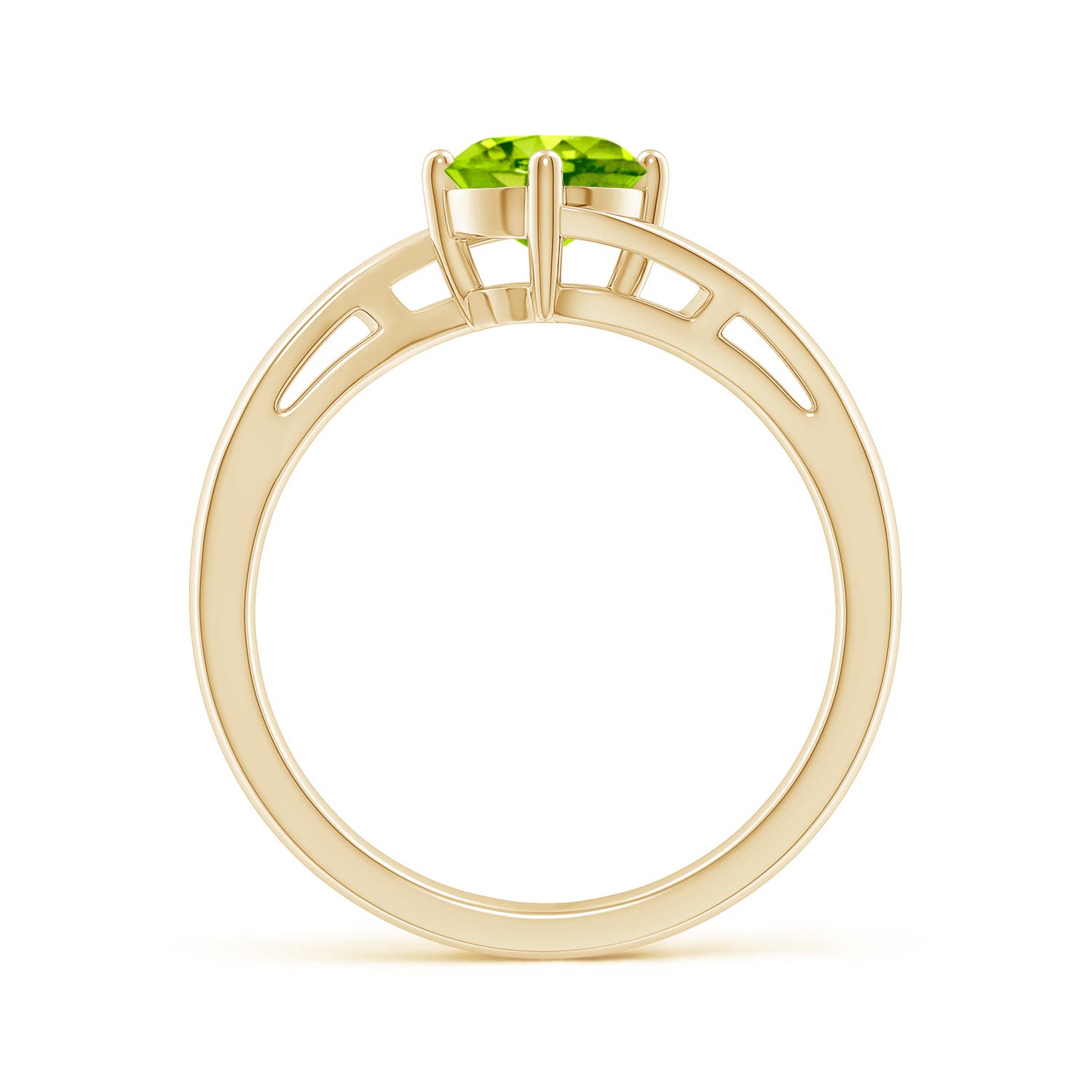 AAA - Peridot / 0.95 CT / 14 KT Yellow Gold