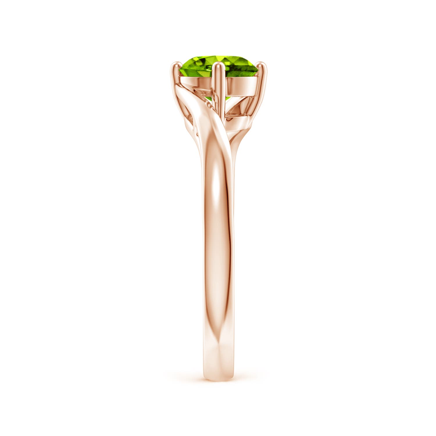 AAAA - Peridot / 0.95 CT / 14 KT Rose Gold