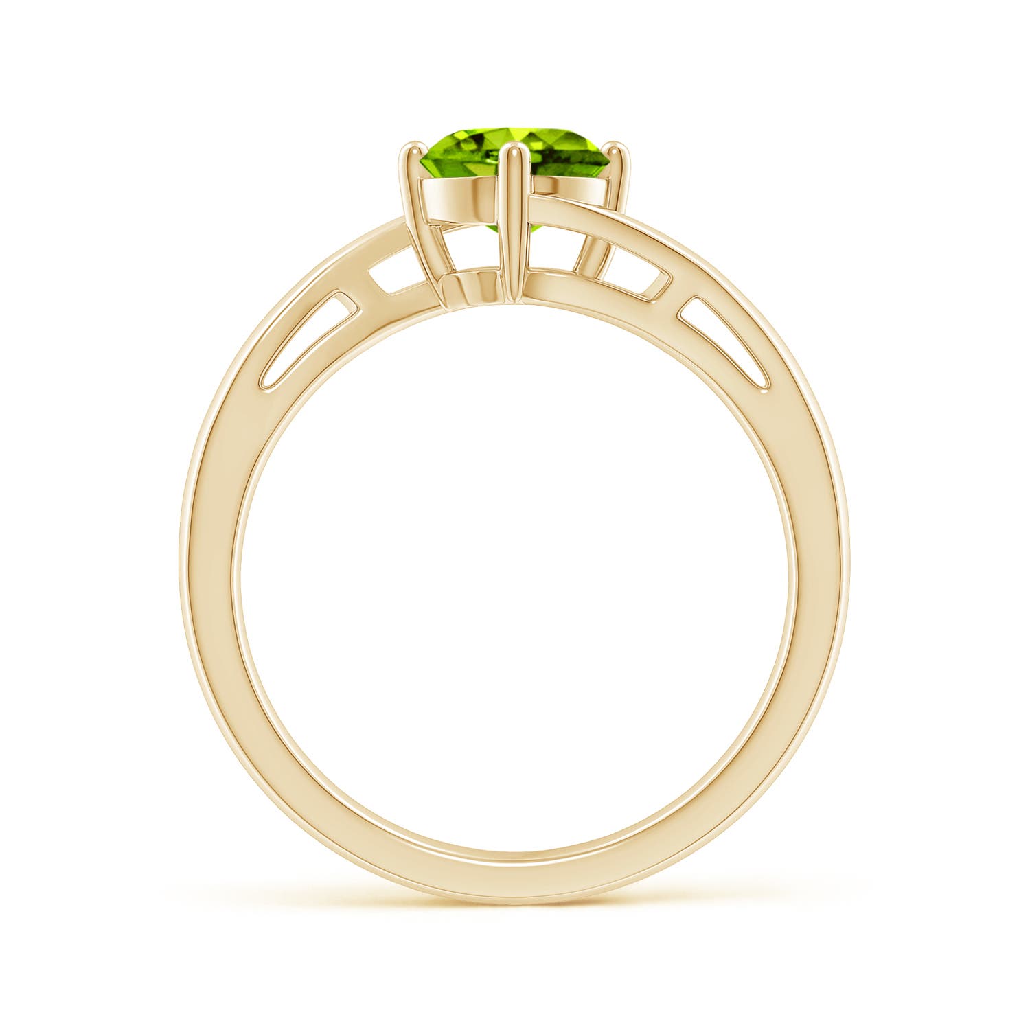 AAAA - Peridot / 0.95 CT / 14 KT Yellow Gold