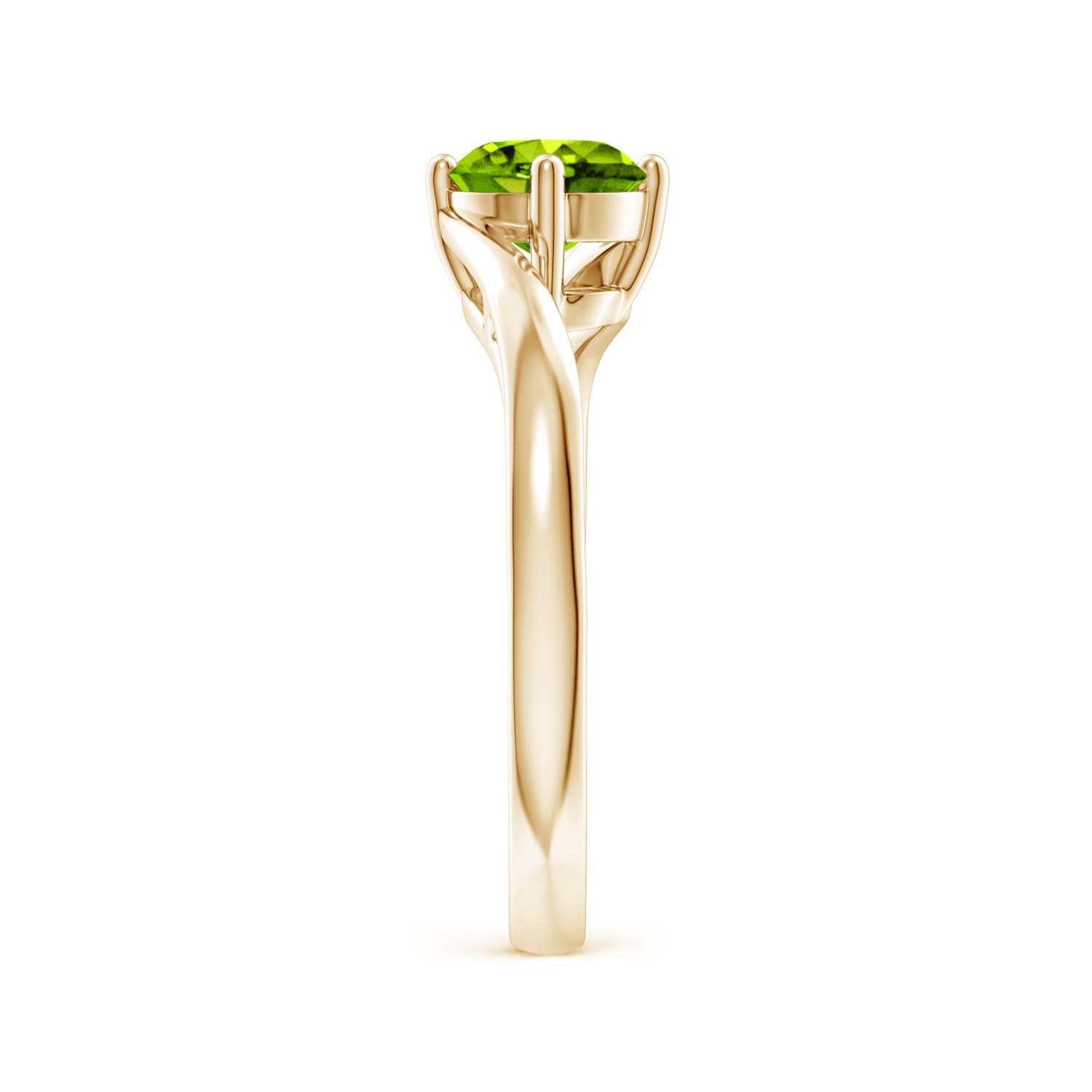 AAAA - Peridot / 0.95 CT / 14 KT Yellow Gold