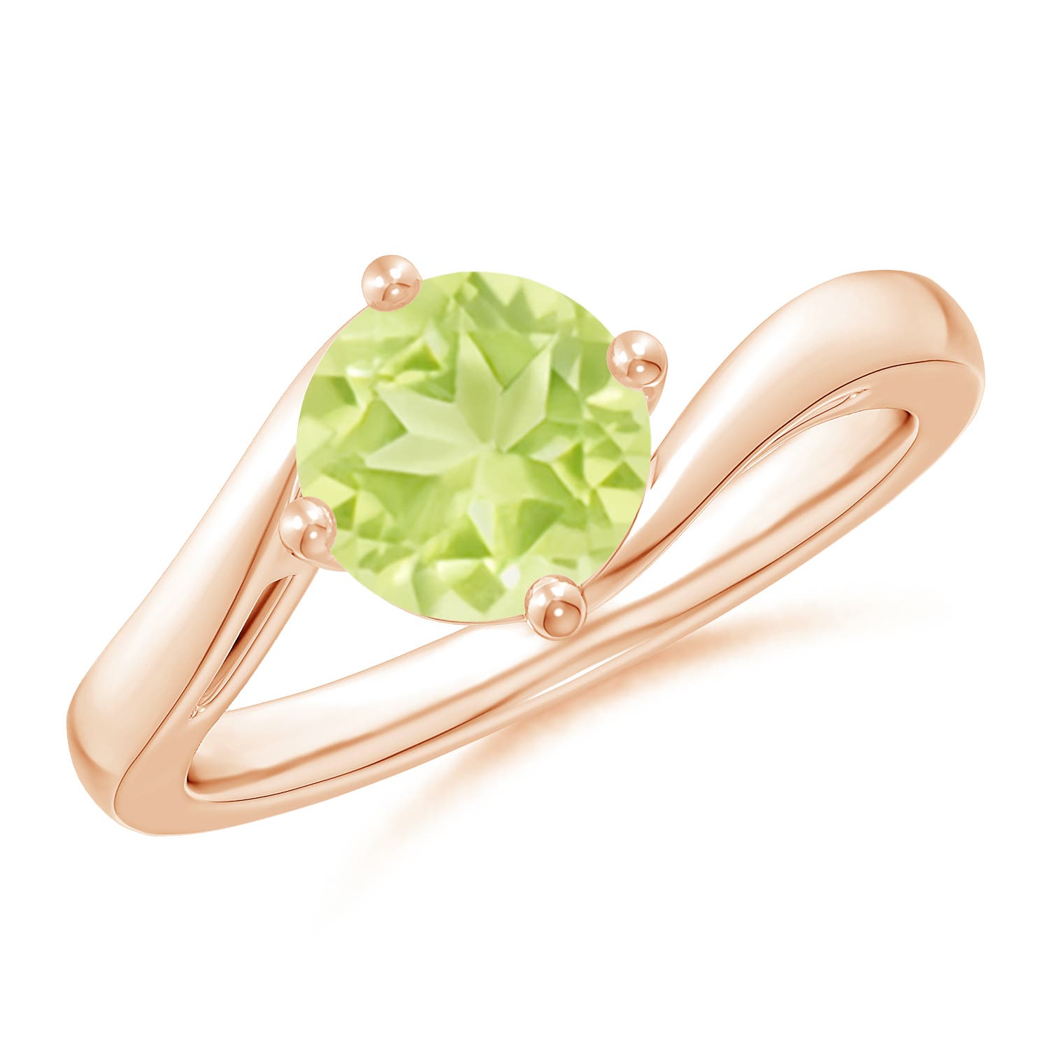 A - Peridot / 1.4 CT / 14 KT Rose Gold