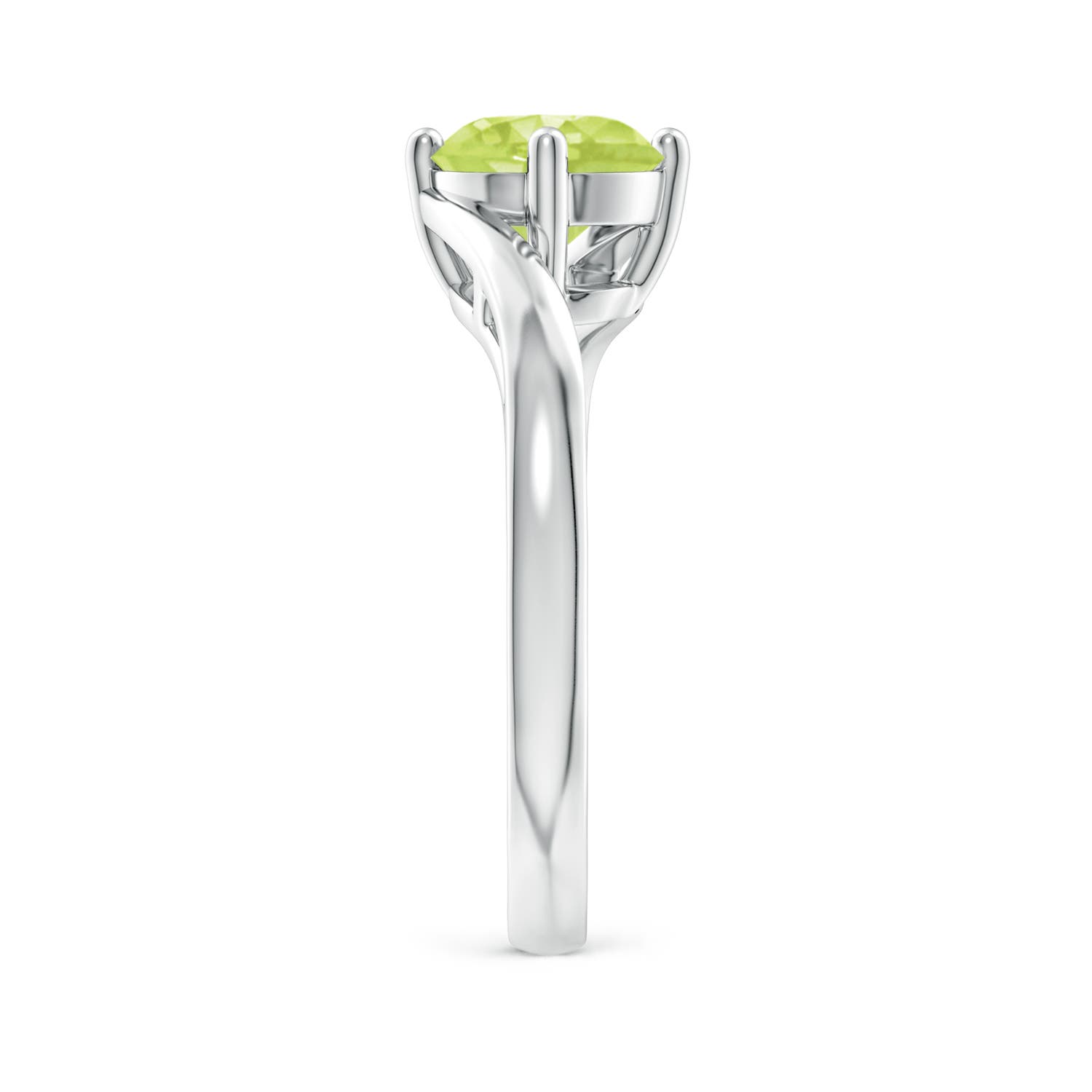 A - Peridot / 1.4 CT / 14 KT White Gold