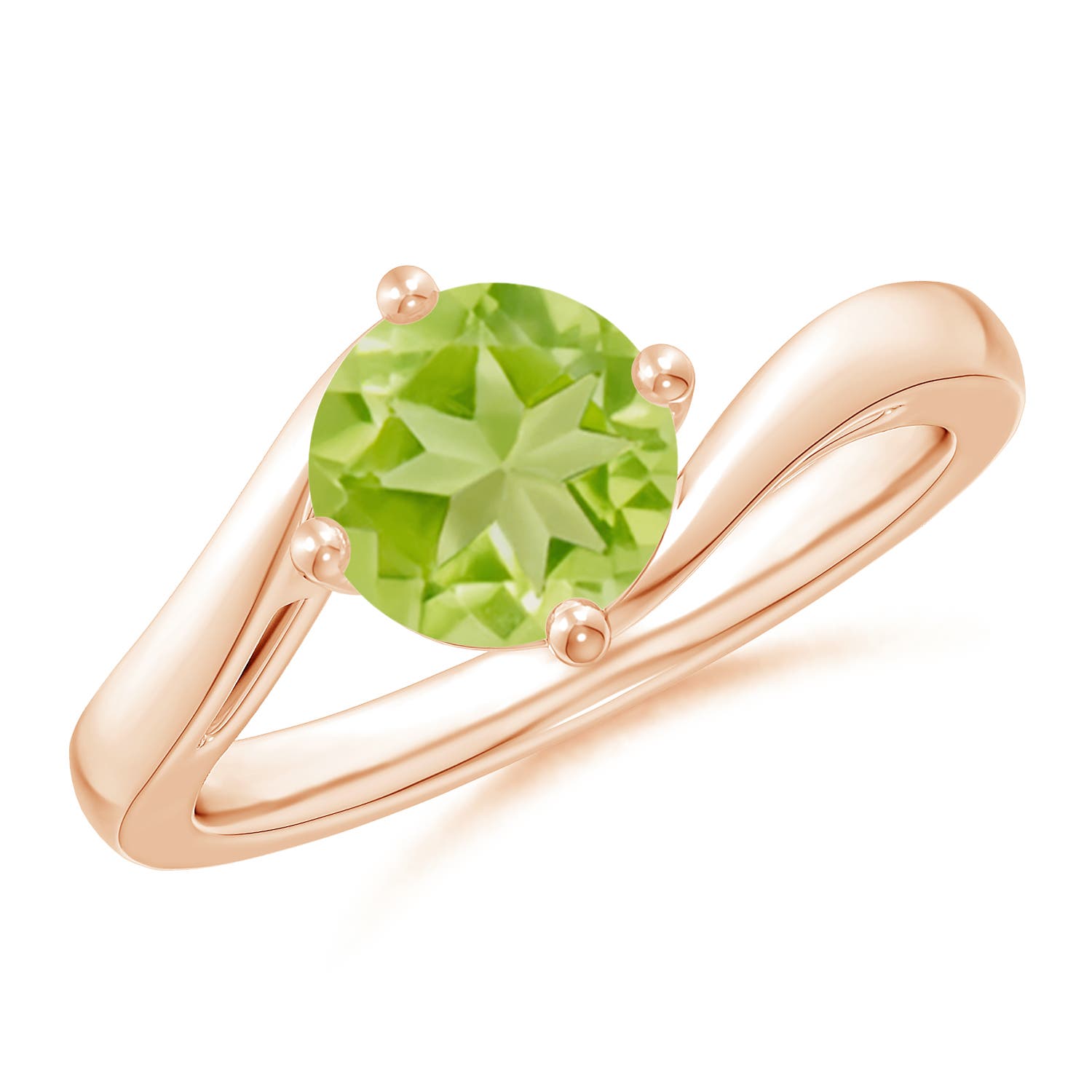 AA - Peridot / 1.4 CT / 14 KT Rose Gold