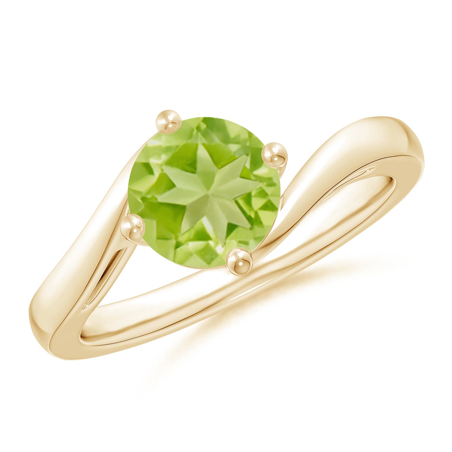 AA - Peridot / 1.4 CT / 14 KT Yellow Gold