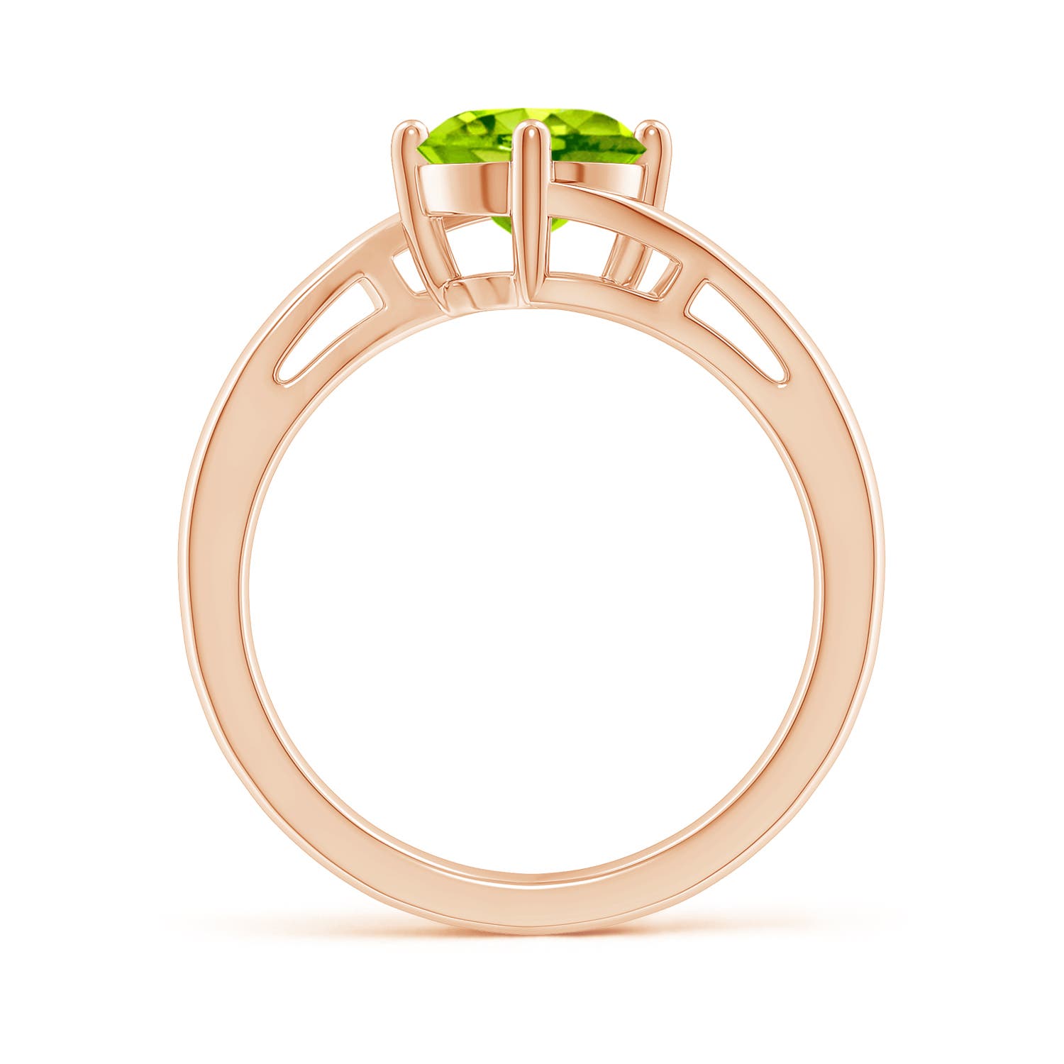 AAA - Peridot / 1.4 CT / 14 KT Rose Gold