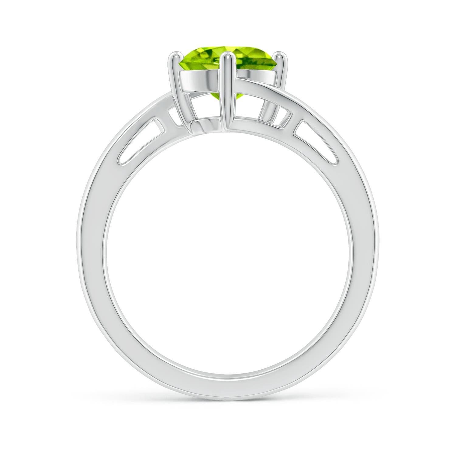 AAA - Peridot / 1.4 CT / 14 KT White Gold