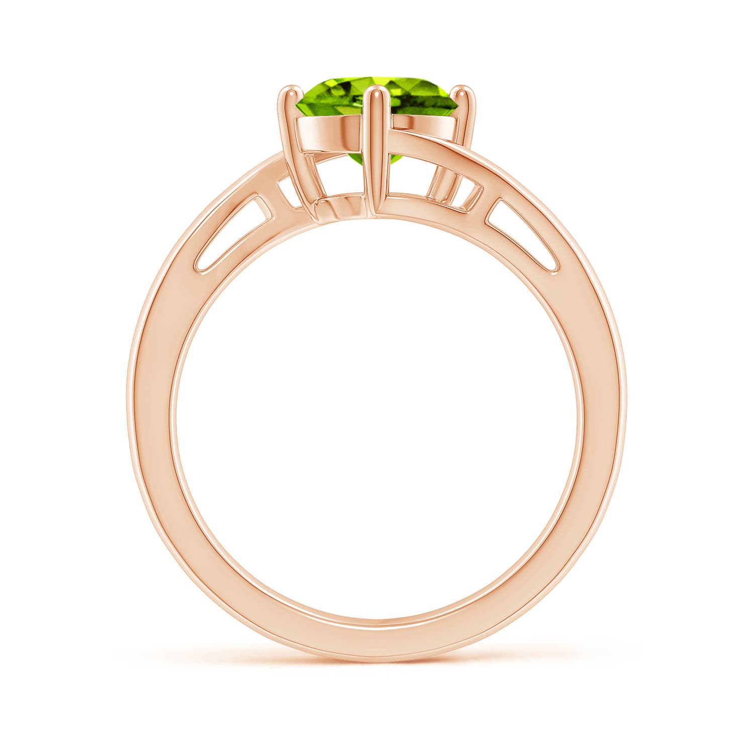 AAAA - Peridot / 1.4 CT / 14 KT Rose Gold